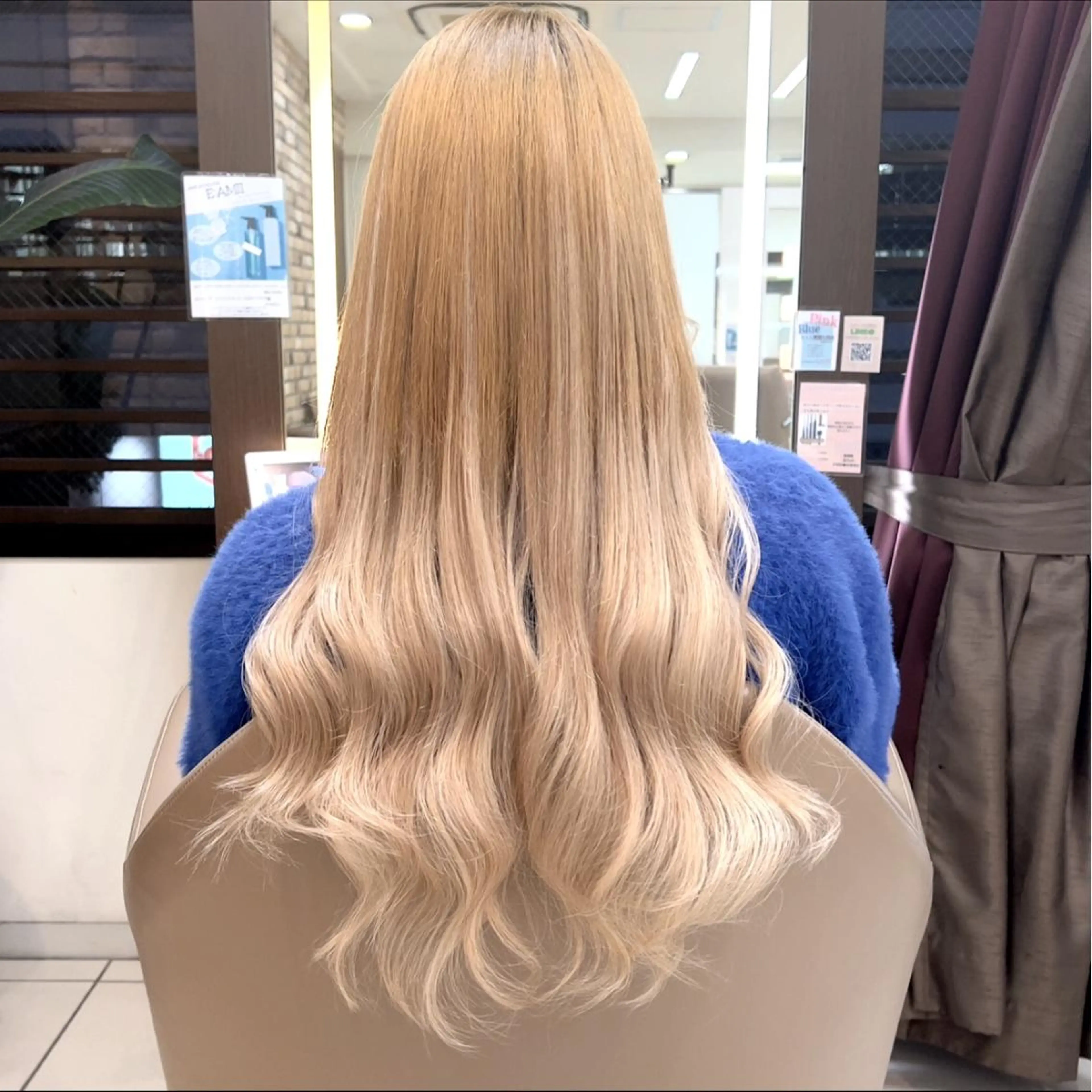 ロング カラー 縮毛矯正、韓国レイヤ ーカットメンズカットのヘアスタイル