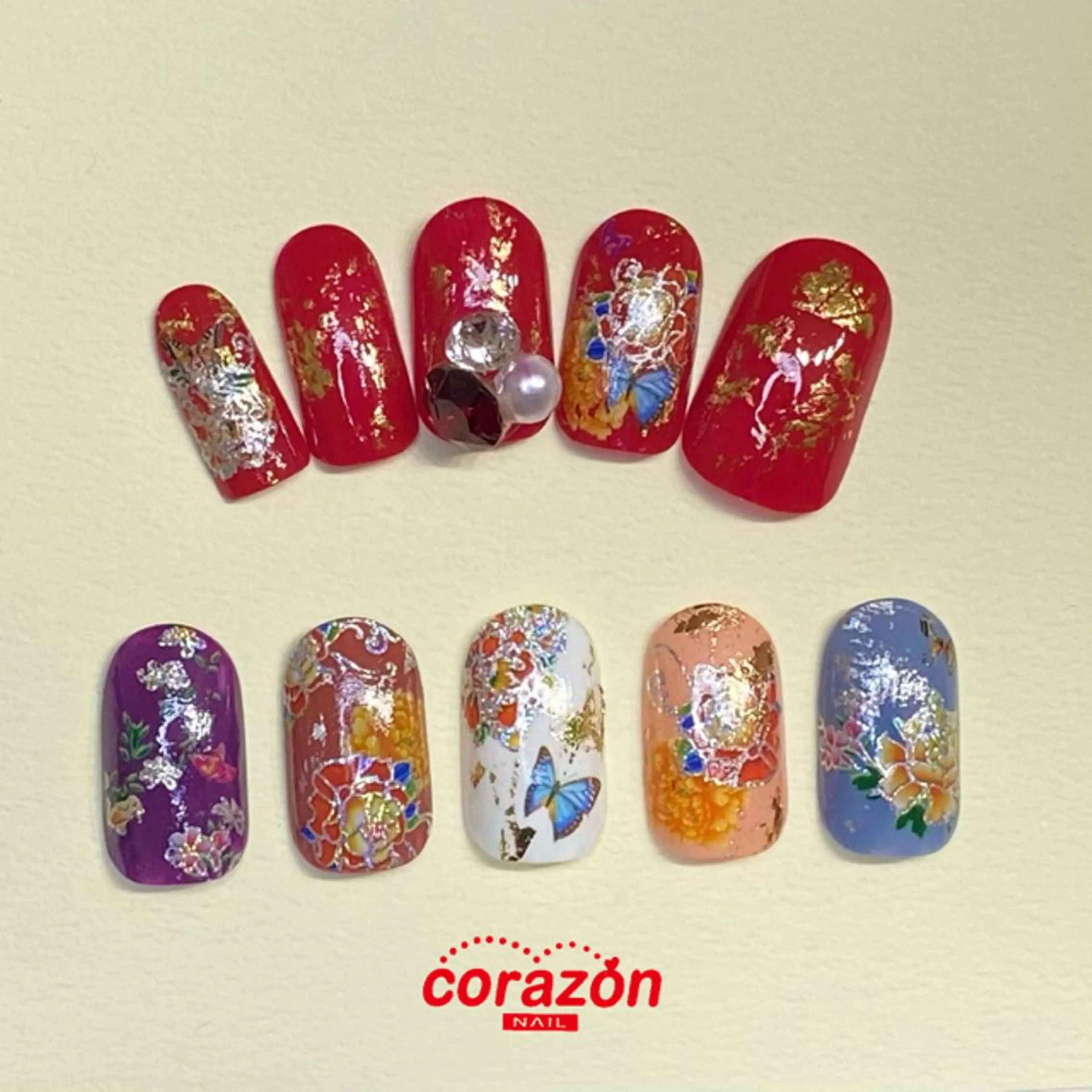 ネイル 成人式 ジェルネイル ネイリスト aicoのネイルデザイン