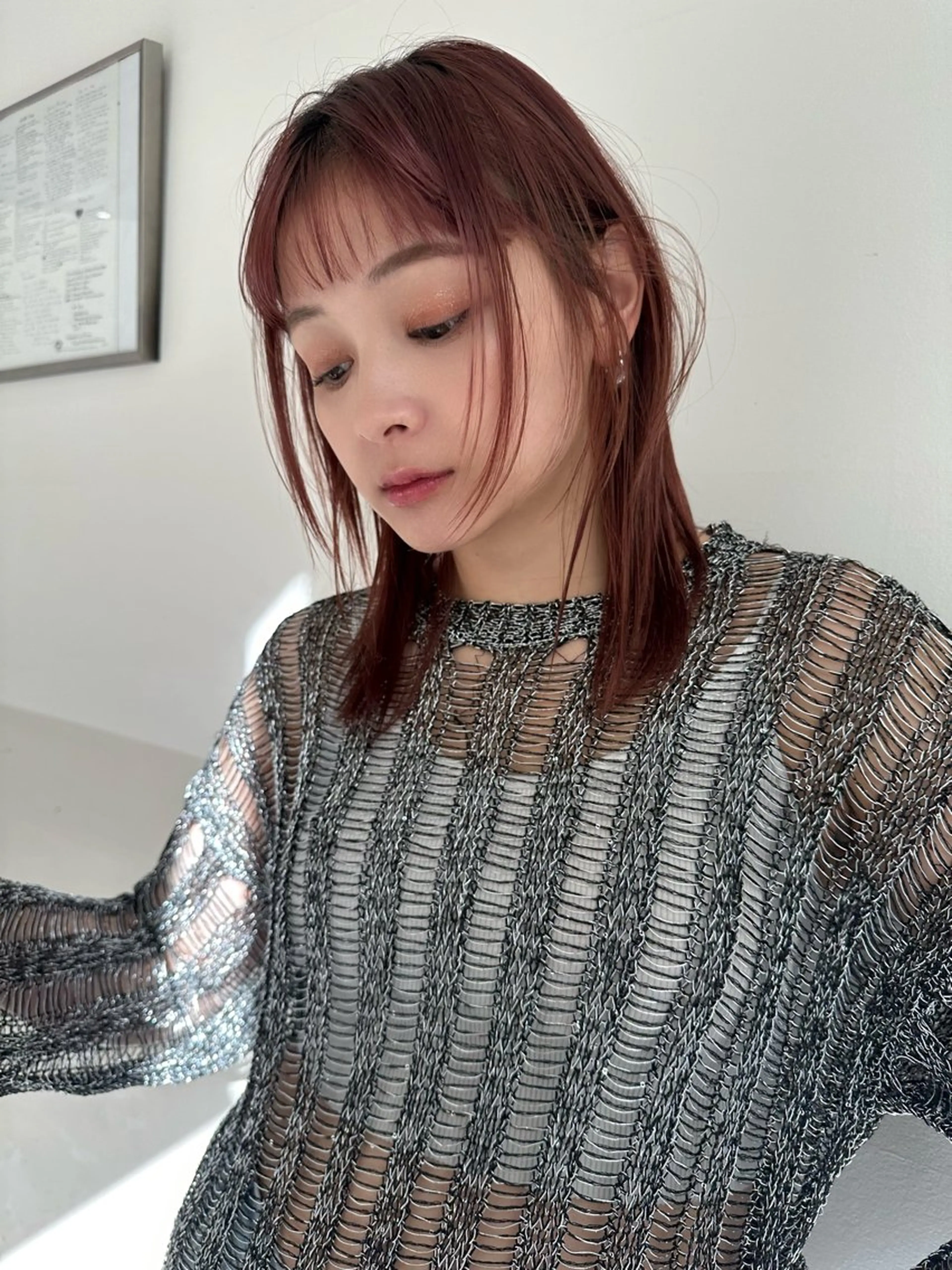 ミディアム カラー 🪭risa 暖色/レイヤー🪭のヘアスタイル