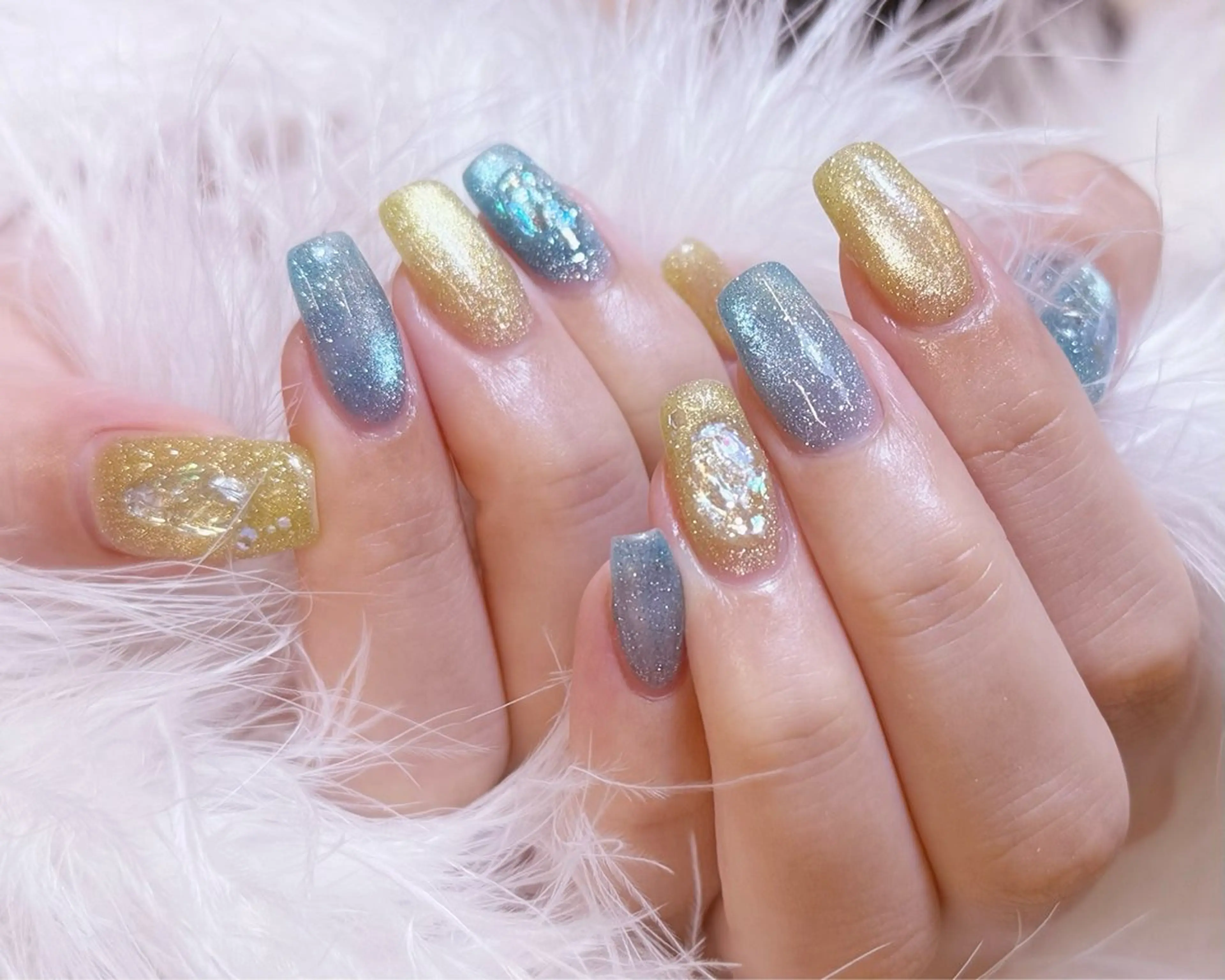 ネイル アートネイル フラッシュネイル フラワーネイル ジェルネイル ガーリー Puti nailのネイルデザイン