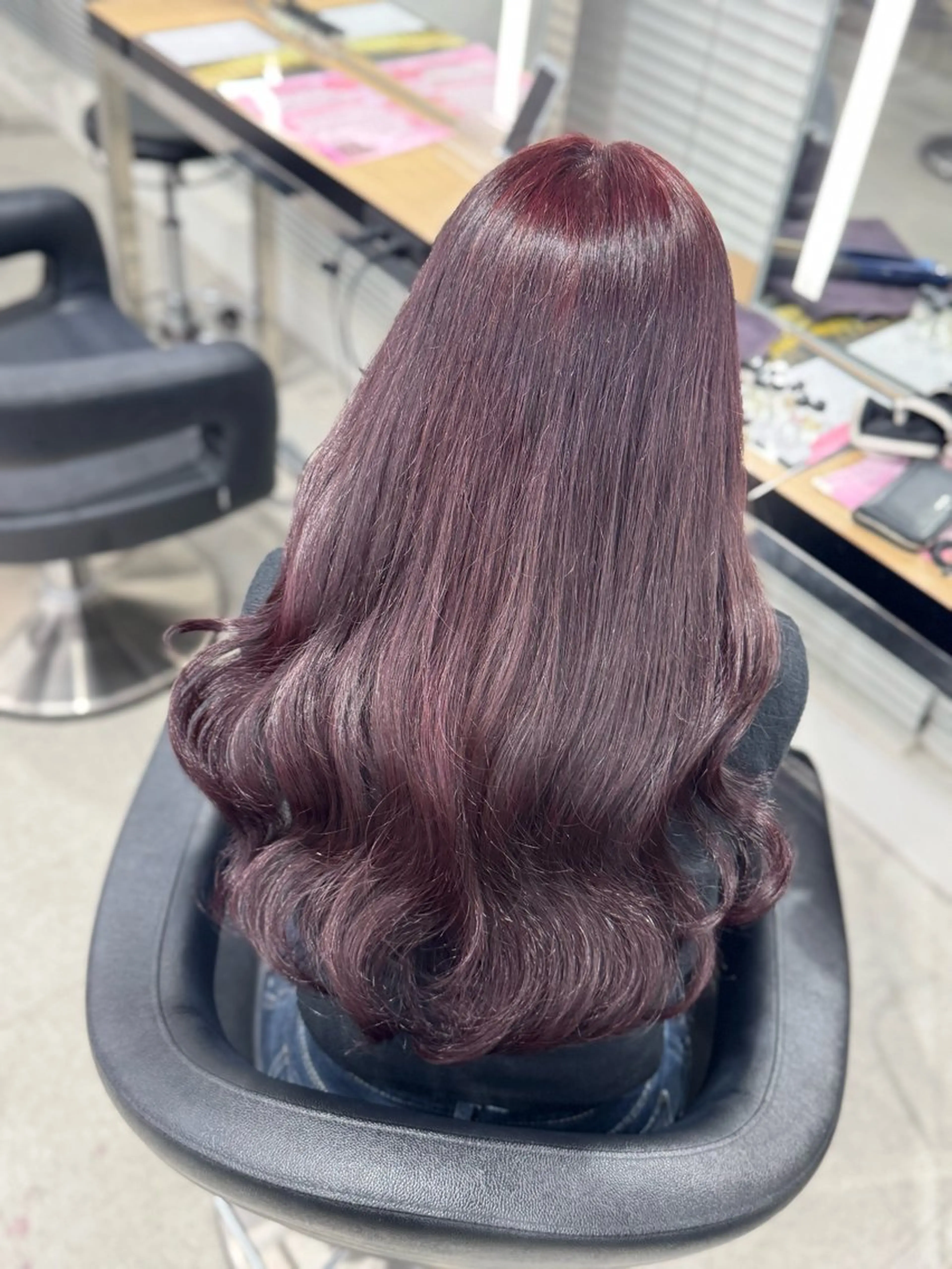 ロング カラー ヘアアレンジ ヘアカラー トリートメント ヘッドスパ ヘアセット 🤍淡色ピンク&ラベ ンダーYUKI🤍のヘアスタイル