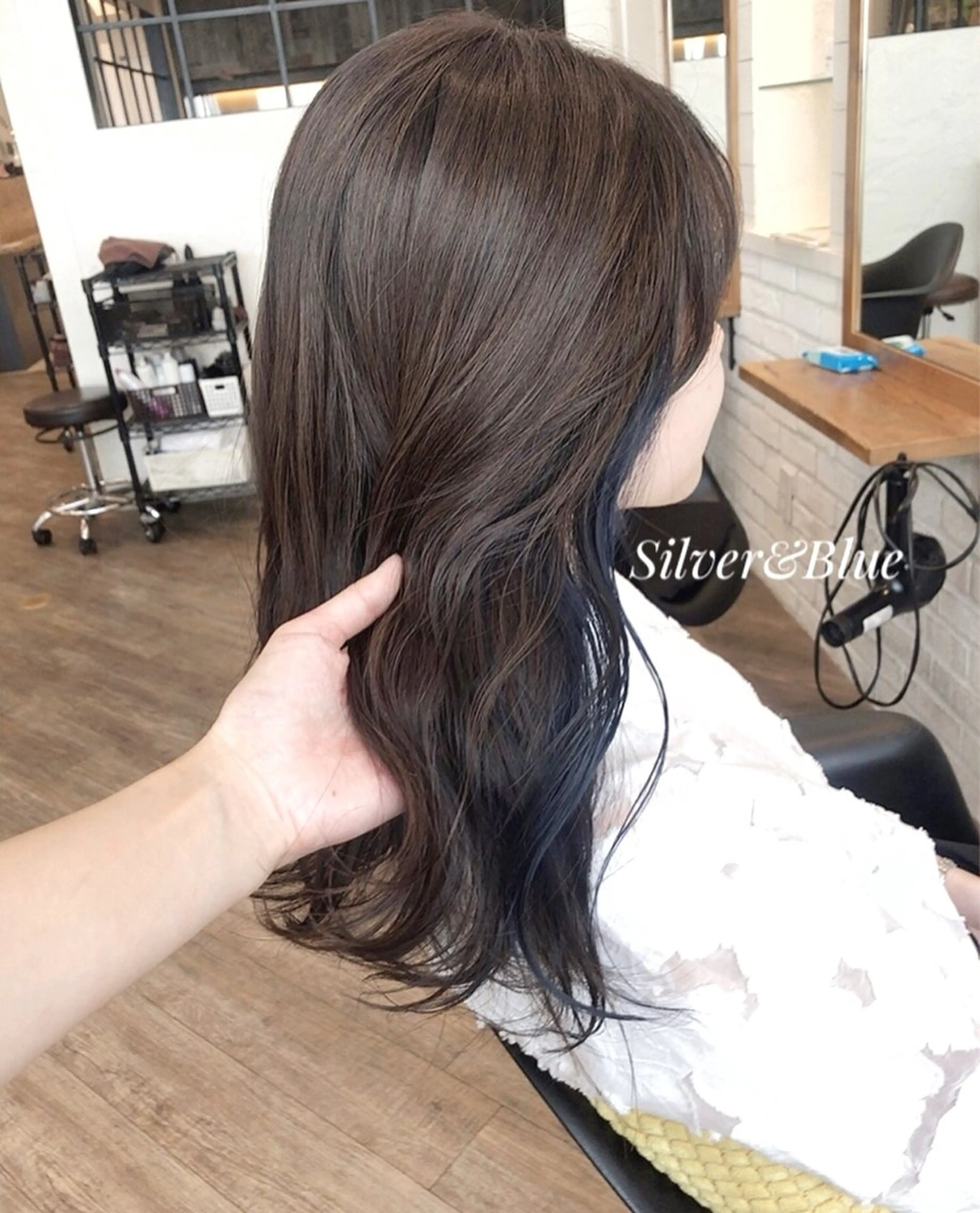 ロング カラー ブルーカラー ブルージュ 透明感カラー グレージュ オリーブグレージュ カット ヘアカラー トリートメント ヘッドスパ ヘアセット Hair Salon BOTTOMS所属・✨透明感ケアカラー✨ 長野ゆきなのヘアスタイル