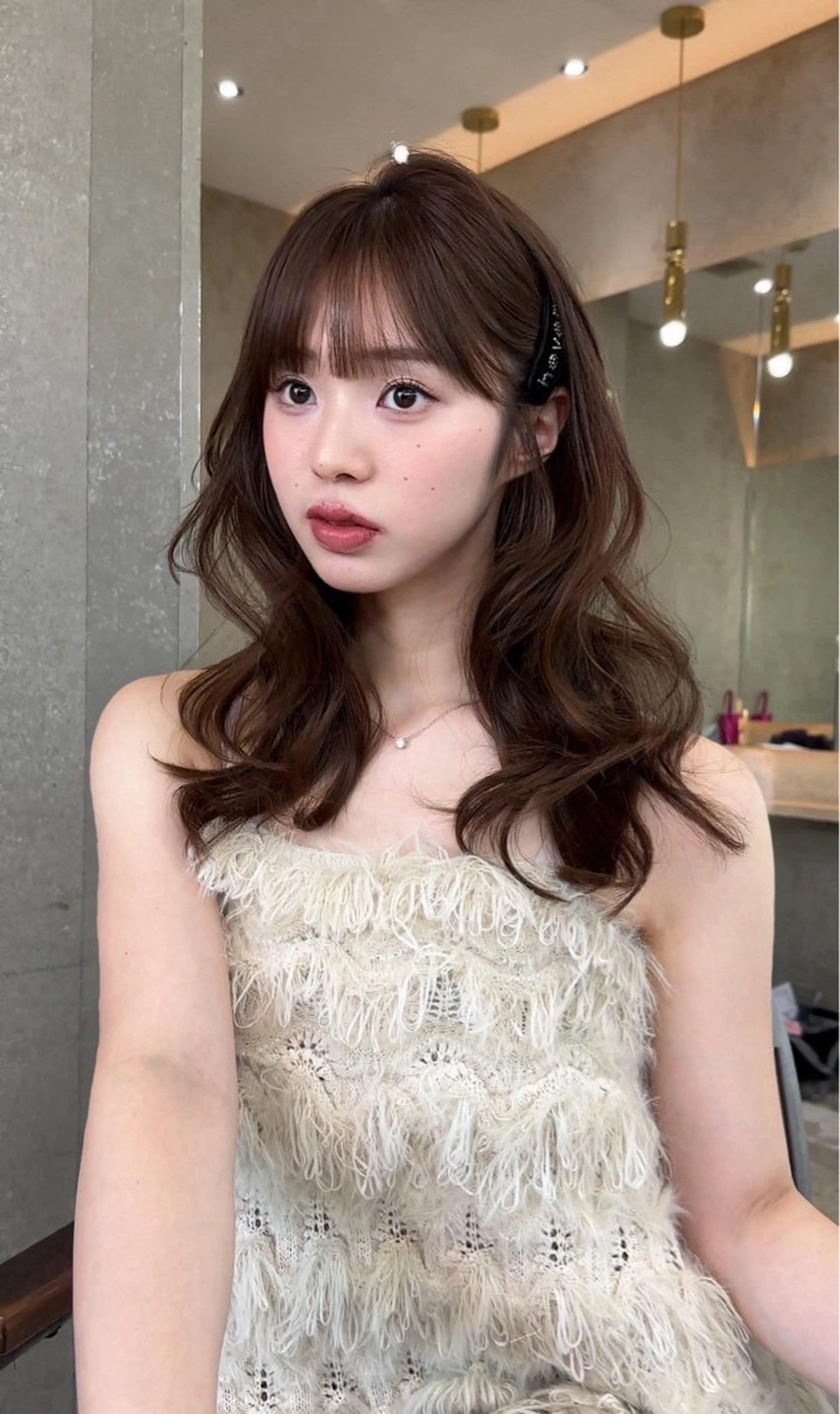 ロング カラー カット ヘアカラー トリートメント Lond mare レイヤーカット/韓国のヘアスタイル