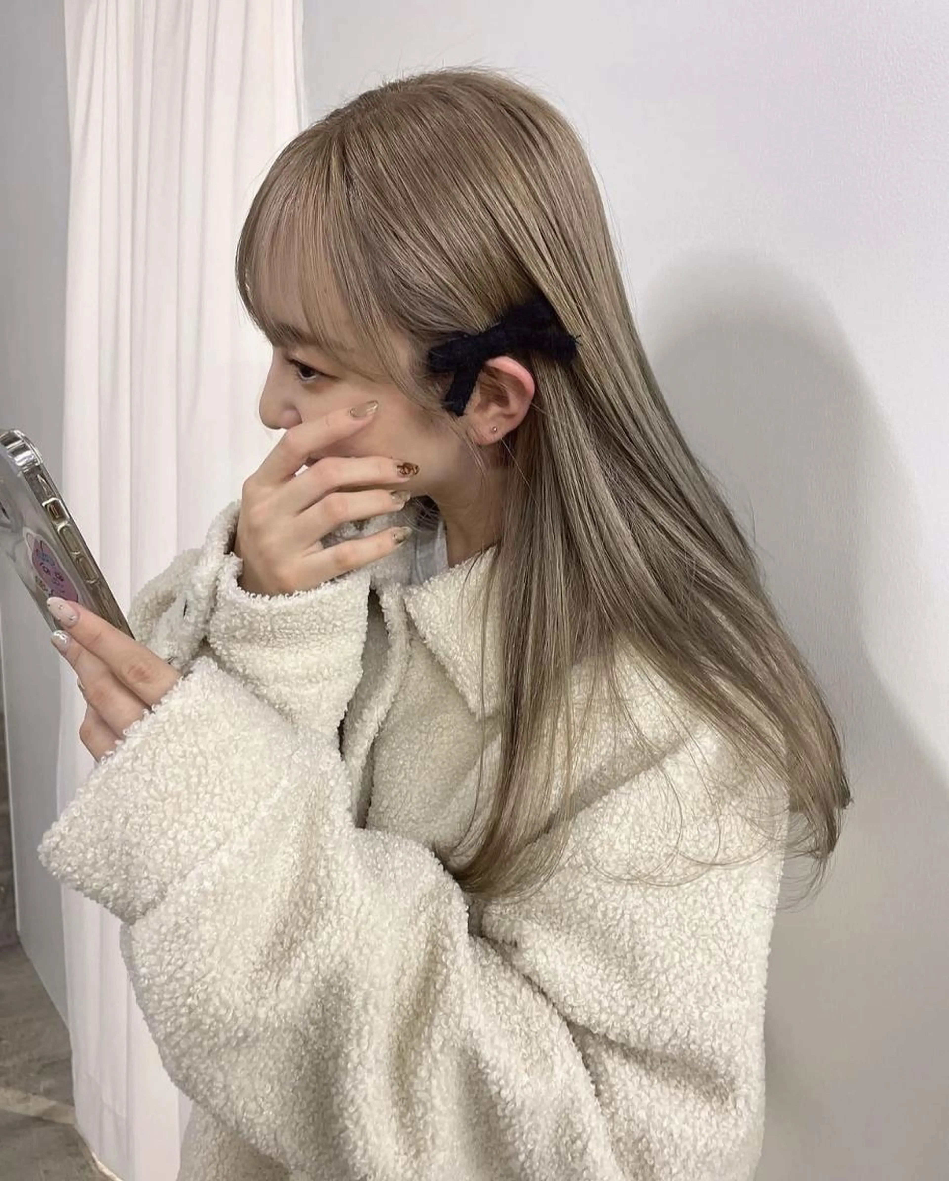 【🪻ブリーチカラー🪻】全頭ブリーチ（ケアブリーチ）オンカラー＋カット🤍（ブリーチ１回＋全体カラー）の写真