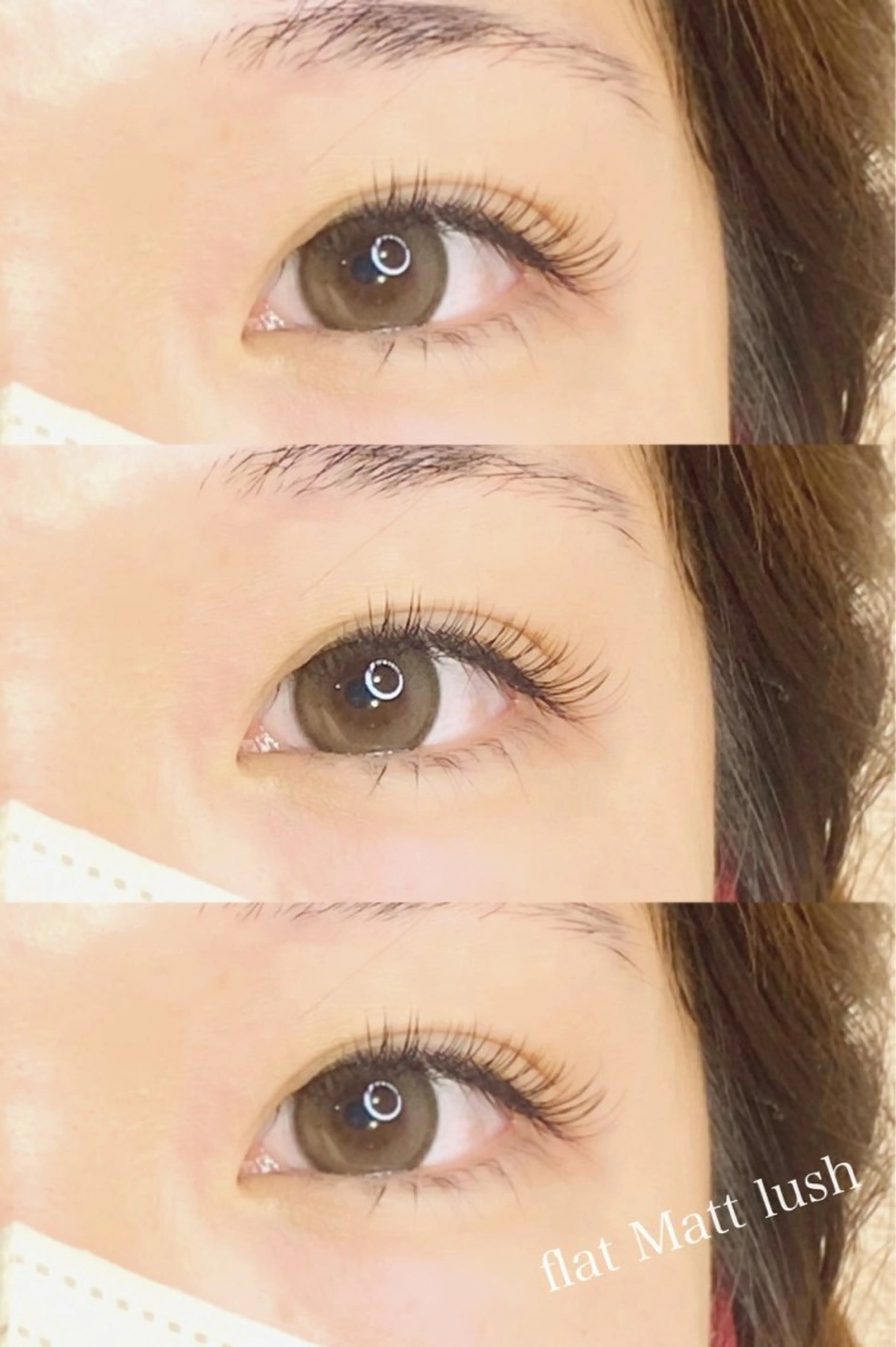 【⛄️2月8日🎀】超軽量フラットマットラッシュ120本+アイシャンプー付き🫧（束間仕上げ可能）の写真