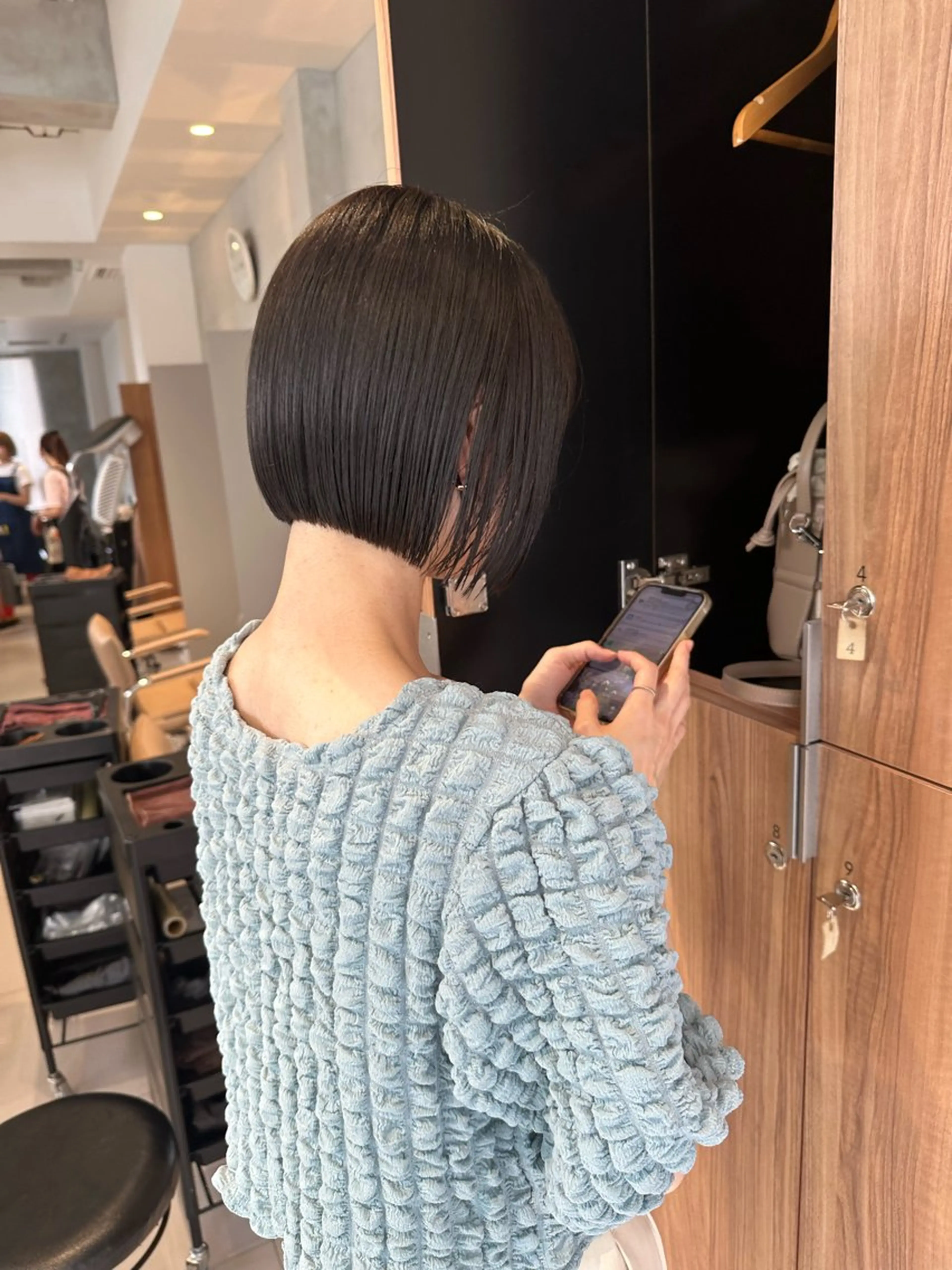 ショート ボブ 透明感モテ艶髪カラー Gallicaイリサのヘアスタイル