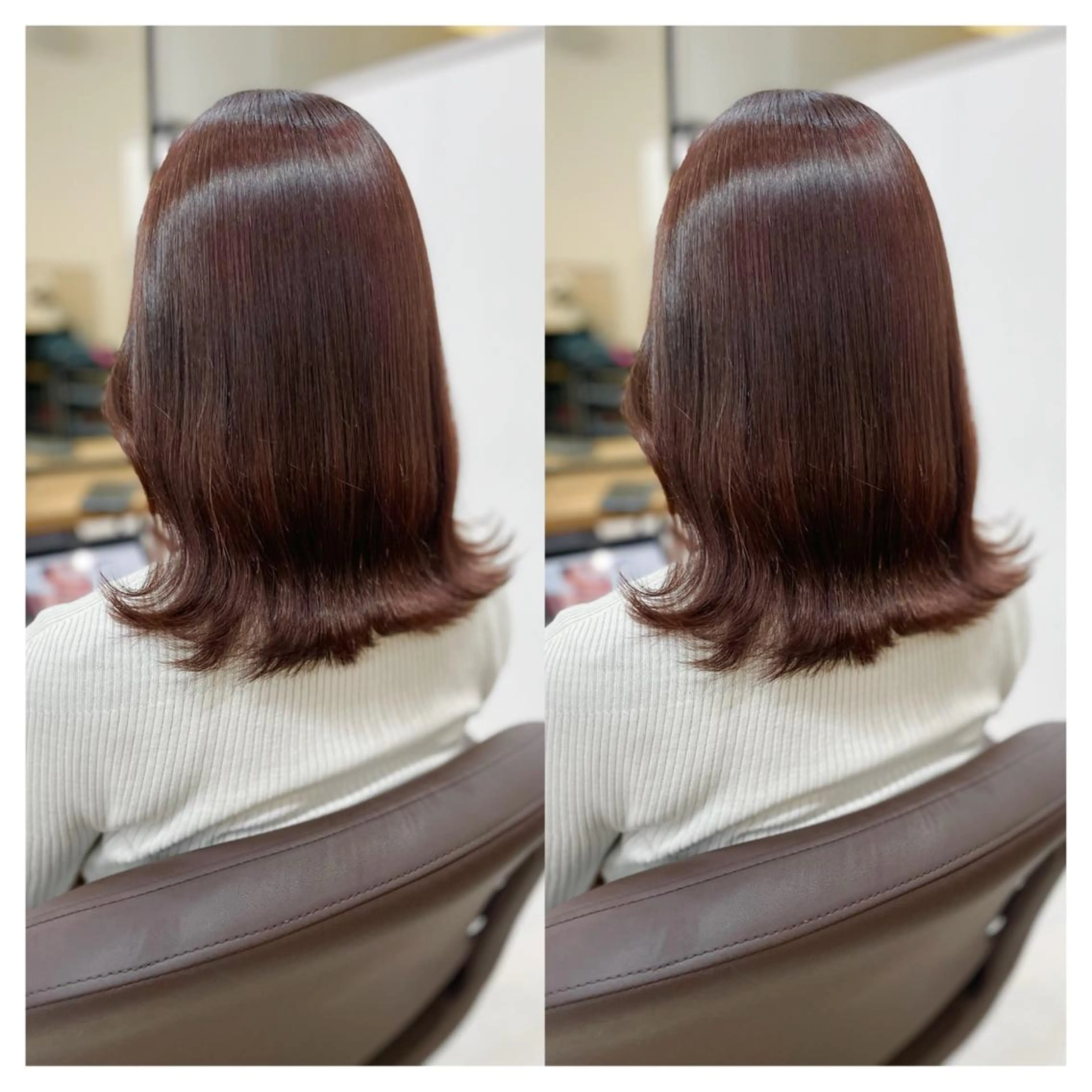 ミディアム カラー ヘアカラー トリートメント 村山 茉衣のヘアスタイル