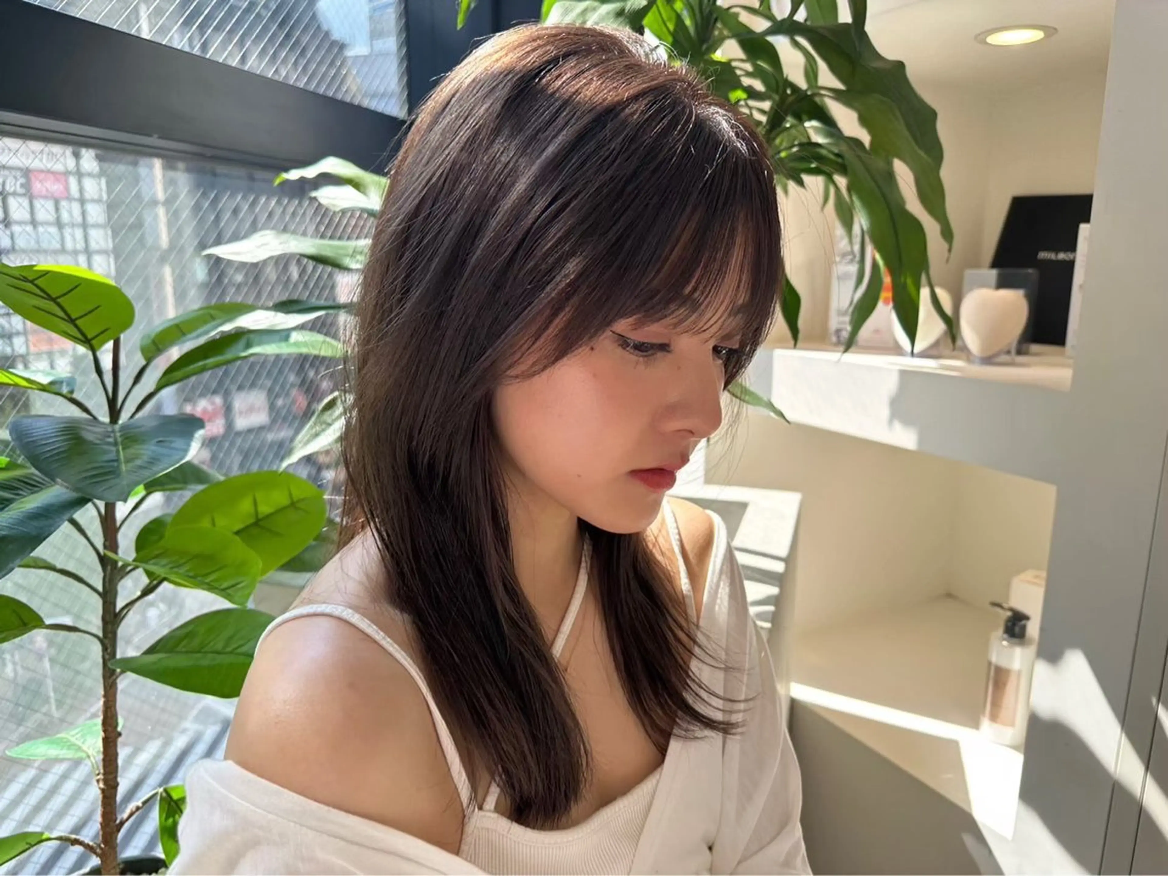 セミロング カラー 🪞個室サロン/韓国 艶髪/keito🪞のヘアスタイル