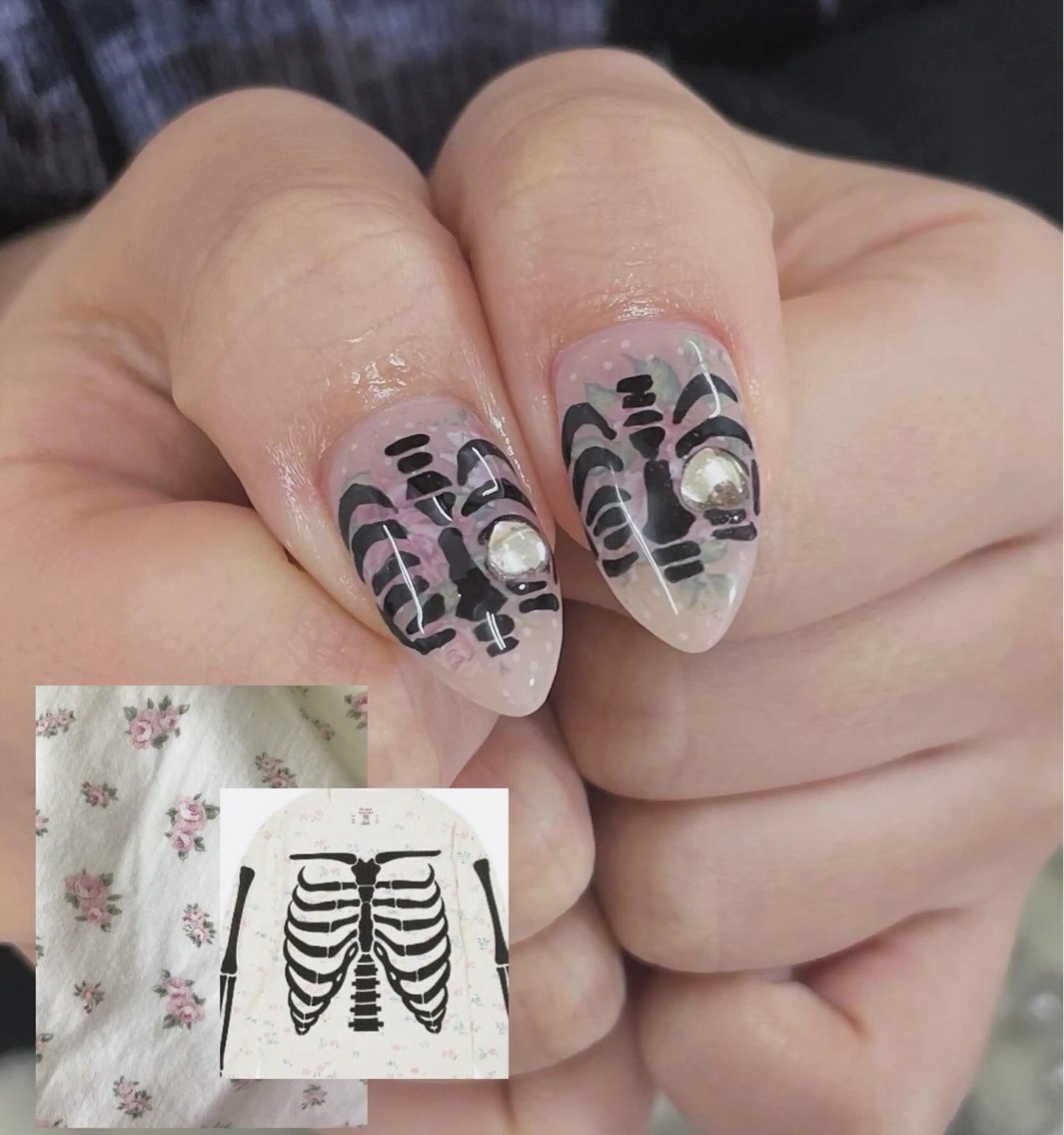 ネイル MINAMI໒꒱ Y2K、韓国ガーリーのネイルデザイン