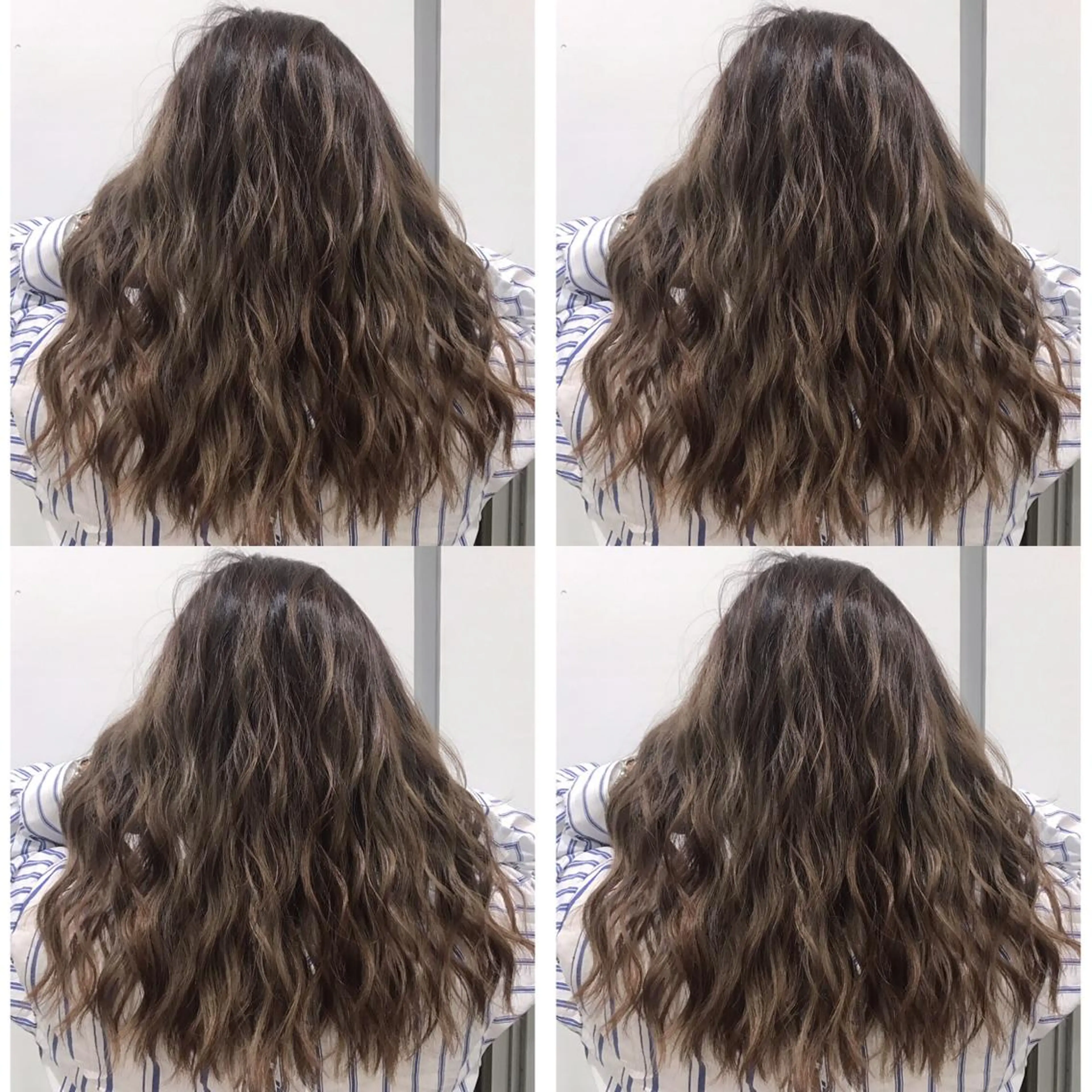 セミロング カラー ヘアアレンジ バレイヤージュ ベージュカラー ハイライトカラー ハイライト レイヤーカット ヘアカラー トリートメント 縮毛矯正 髪質改善寺坂雄飛💐のヘアスタイル