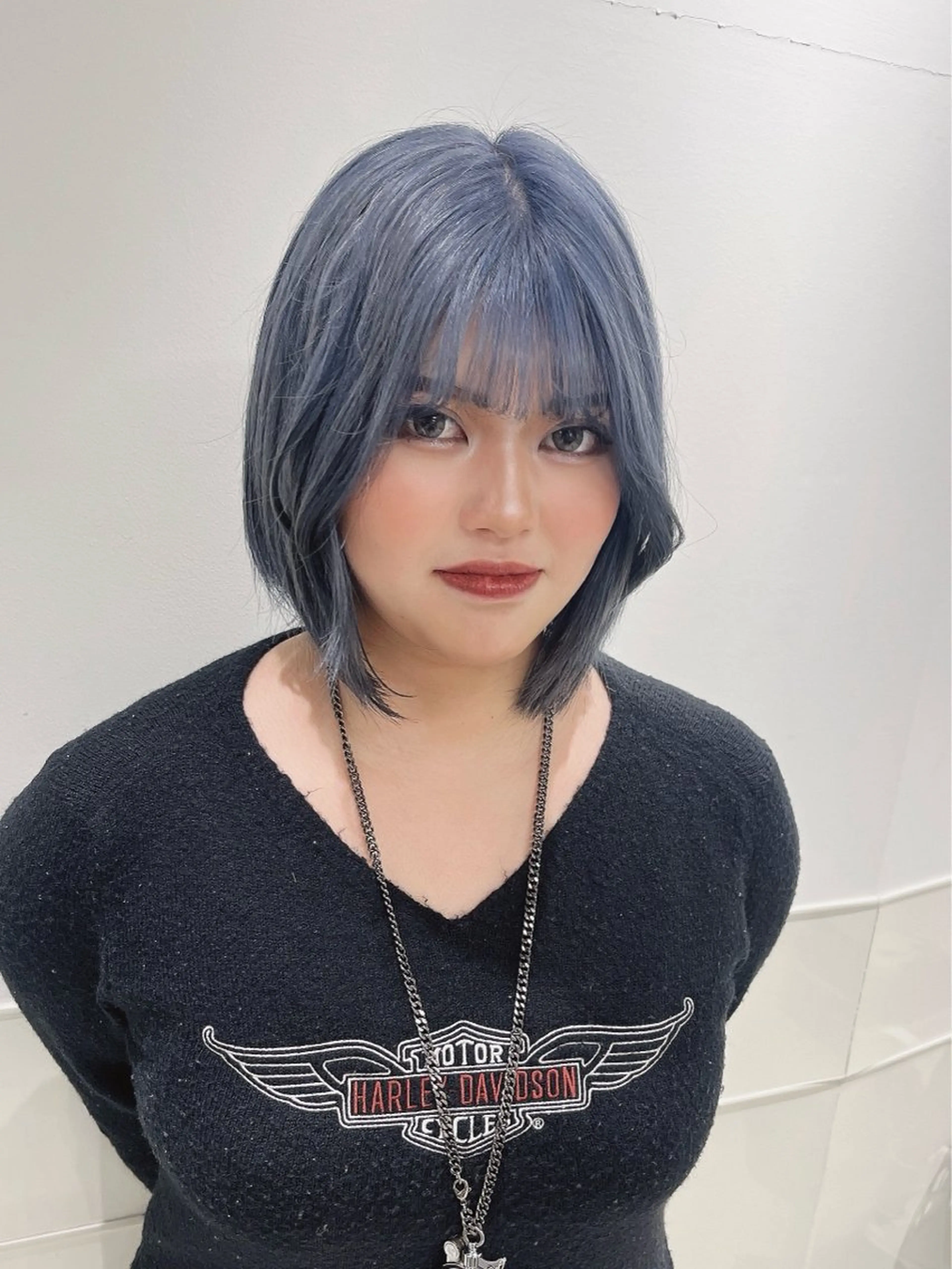 ショート カラー ブルーカラー りおな/髪質改善/ カラー /平尾のヘアスタイル