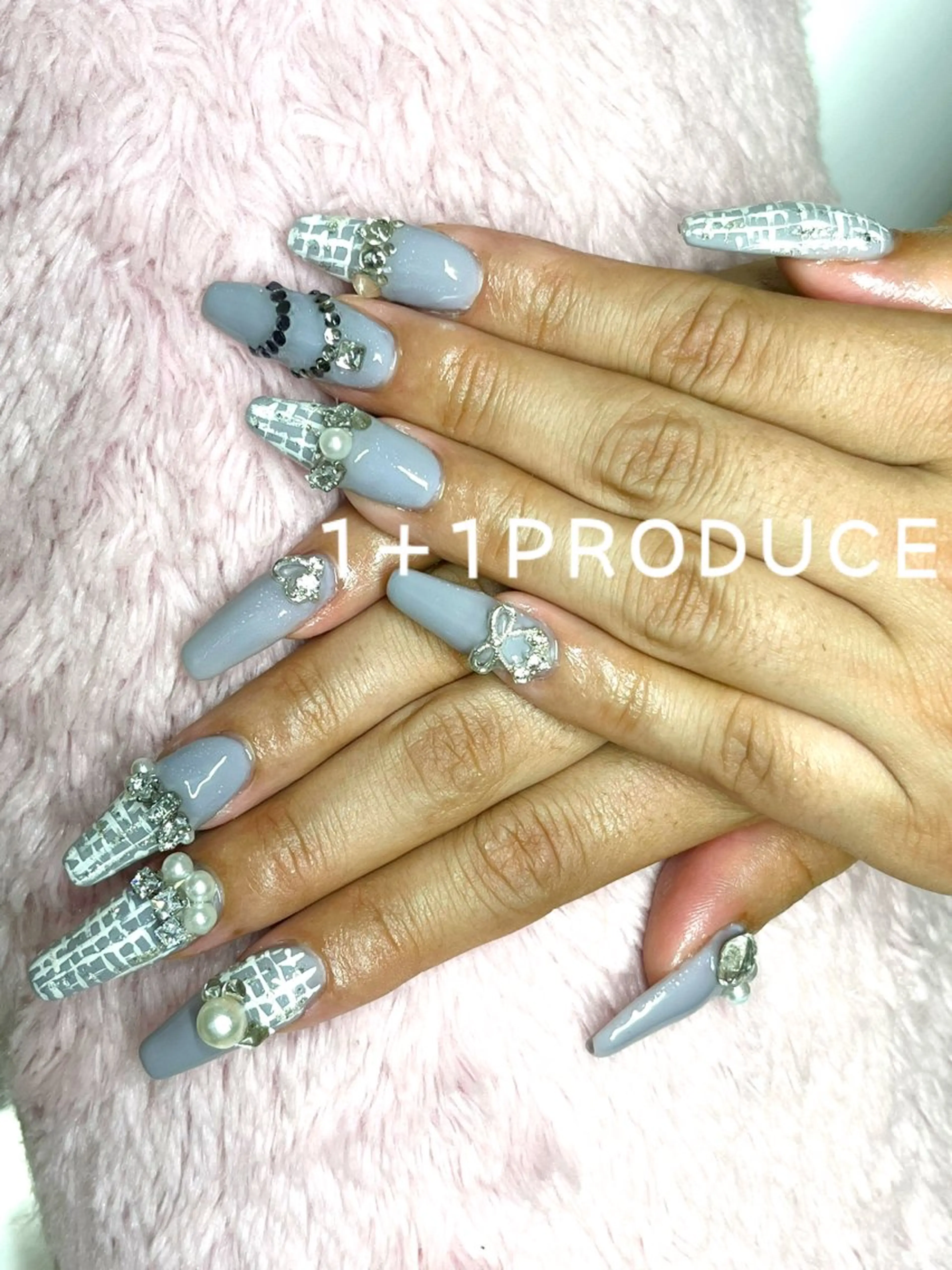 ネイル アートネイル 長さ出し ジェルネイル スカルプネイル 1+1 PRODUCEのネイルデザイン