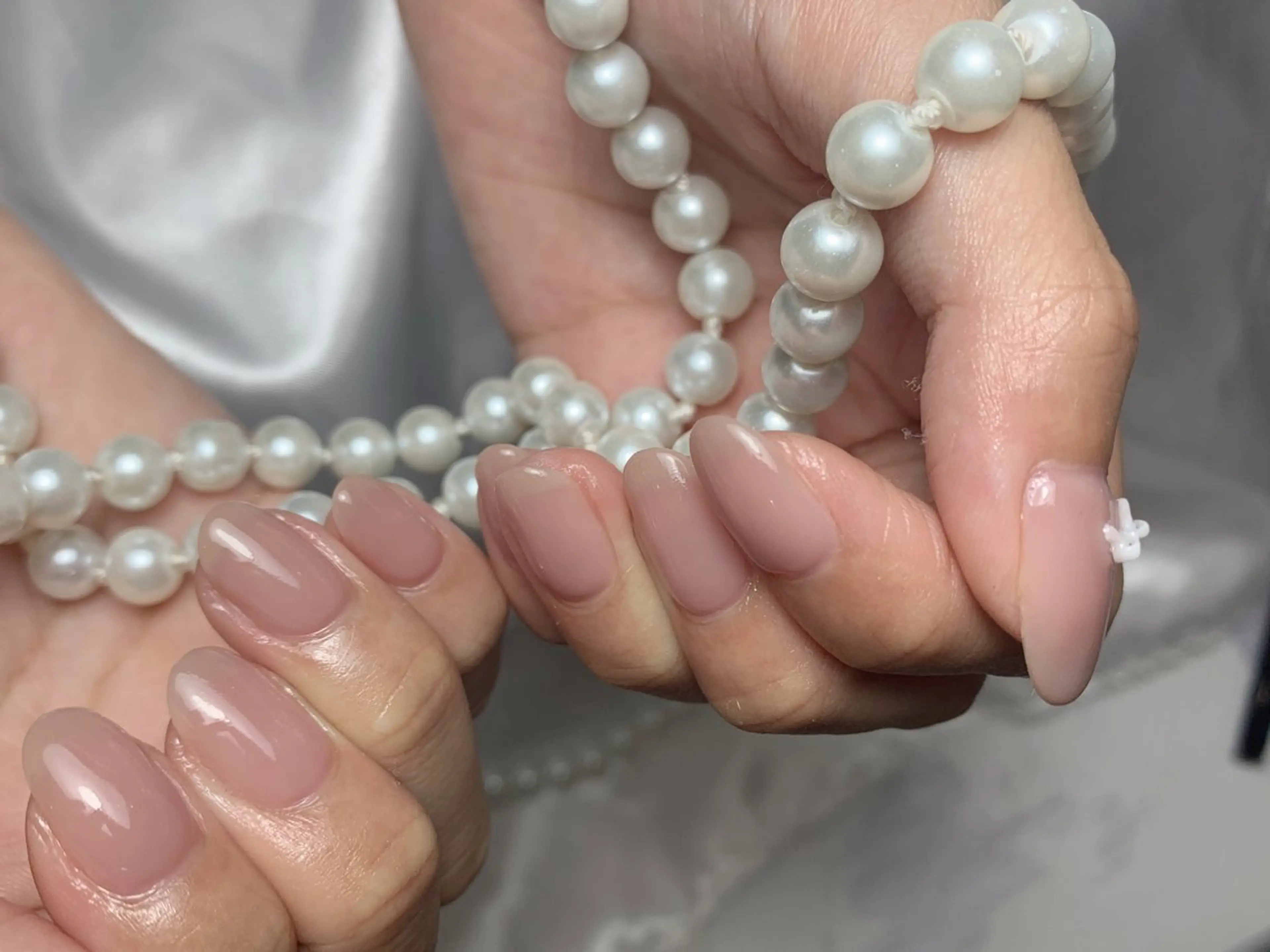 ネイル アートネイル フラッシュネイル フレンチネイル ガラスフレンチ グラデーション ハンドネイル M2 BEAUTY アユミのネイルデザイン