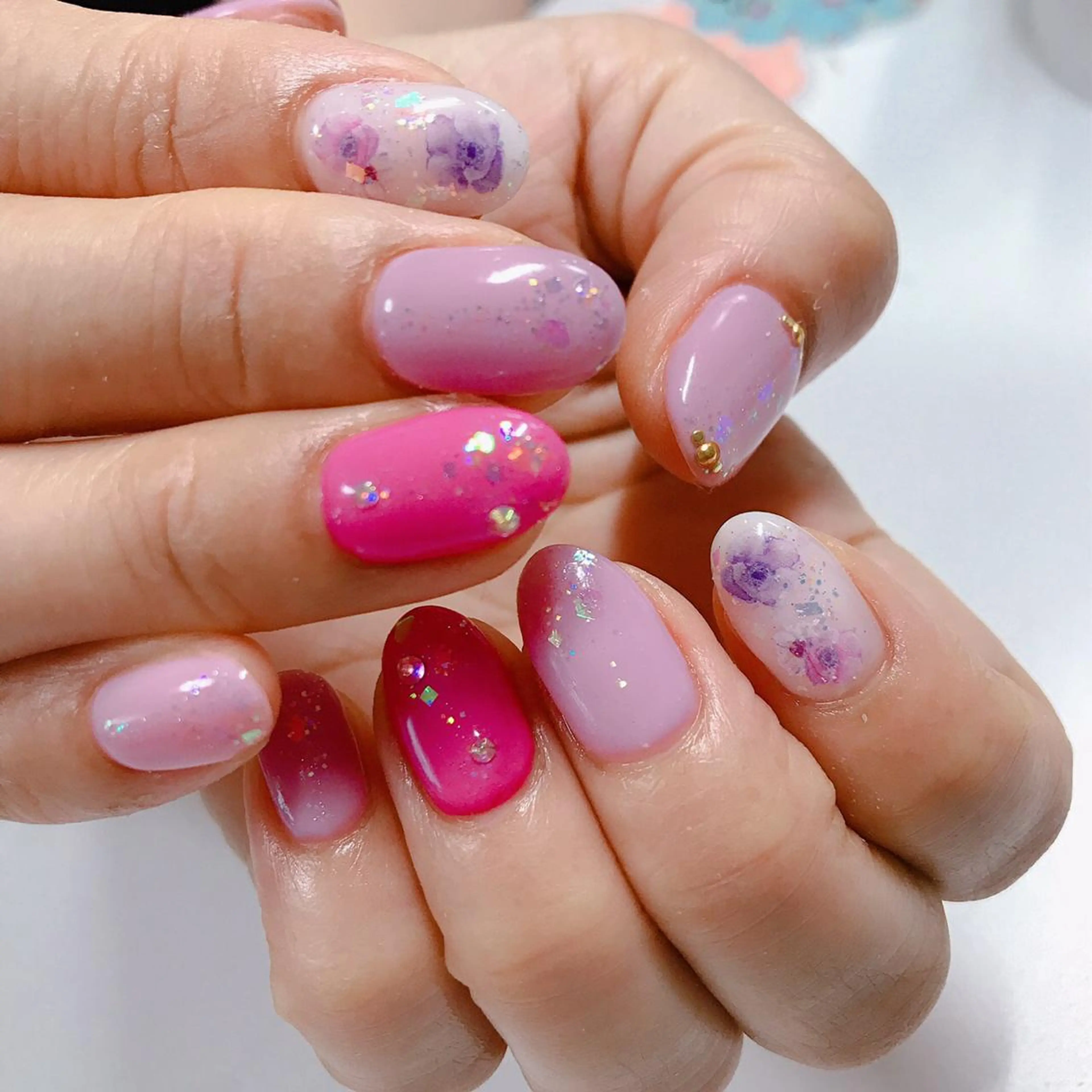 ネイル アートネイル 長さ出し フットネイル グリーン ニュアンスネイル Lily Roseスタッフ一同のマツエク・マツパデザイン