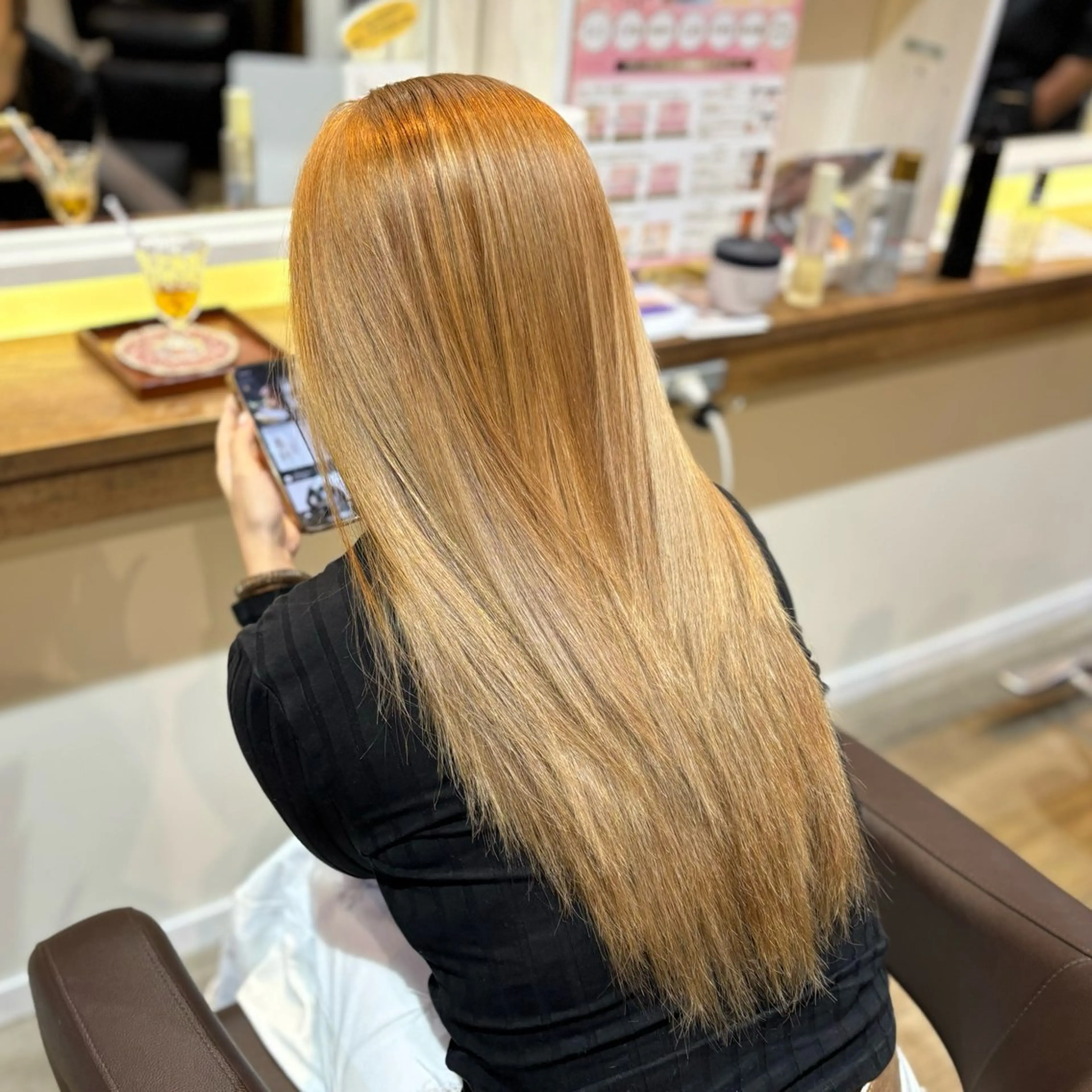 ロング ヘアカラー 🎀ハイトーン/ 艶カラー/夕月🎀のヘアスタイル