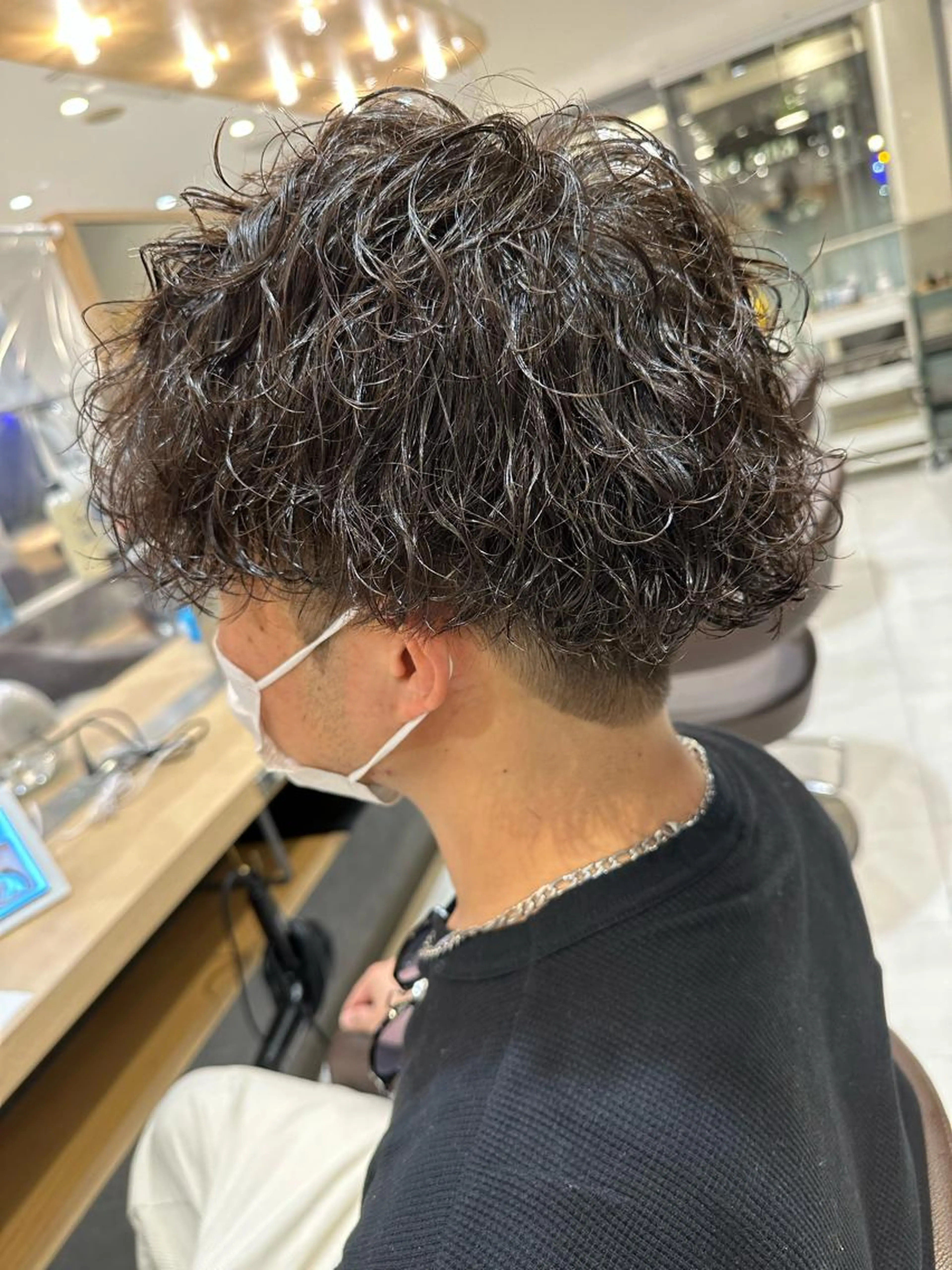 👑波巻き👑メンズカット+波巻きパーマ+トリートメント+スパ+眉毛カット+ヘアセットの写真