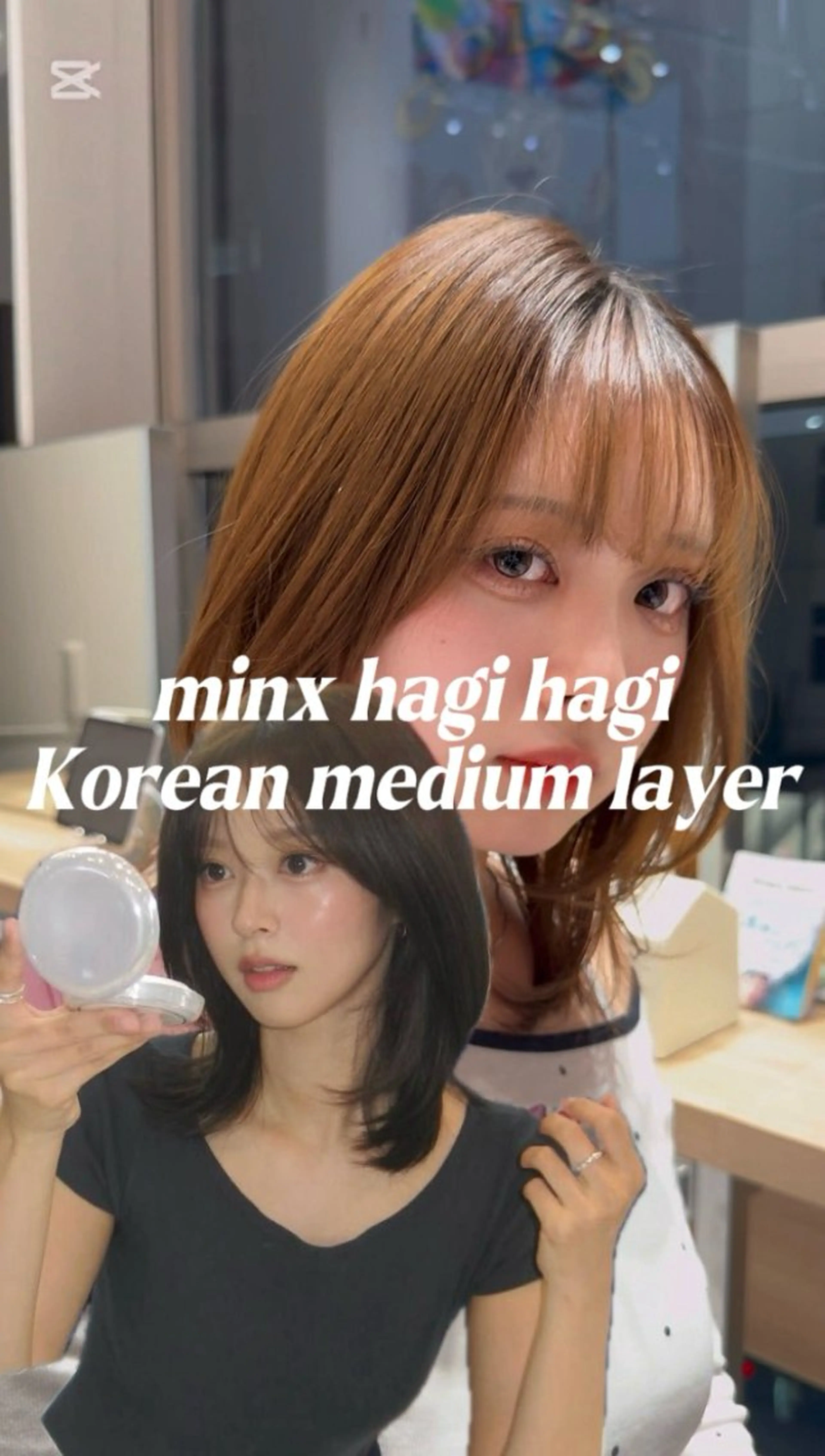 ミディアム カラー レイヤーカット 萩原 陸斗のヘアスタイル