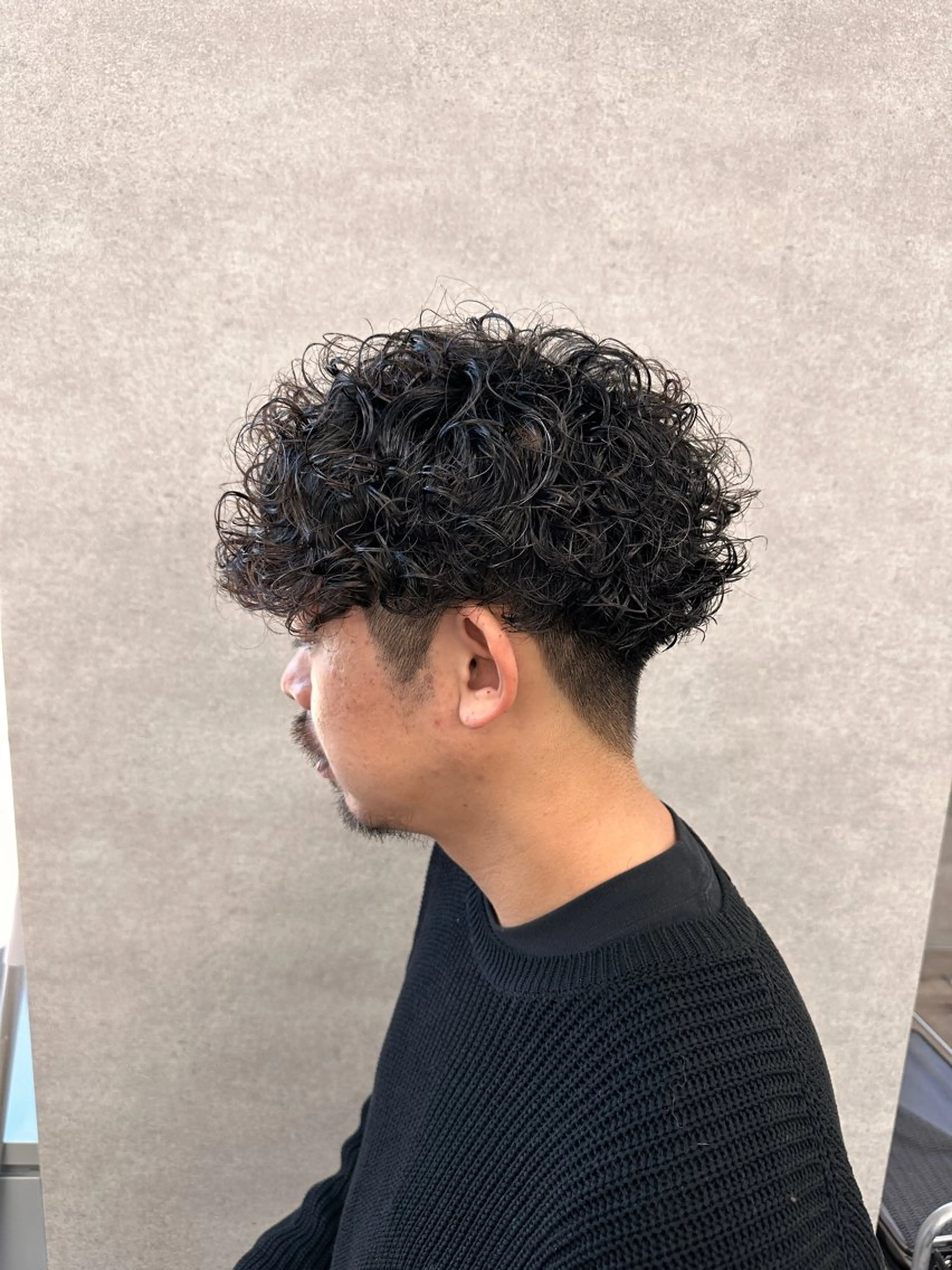 ショート パーマ メンズ カット パーマ トリートメント ヘッドスパ ヘアセット 【メンズサロン】 BLUCK 横浜のヘアスタイル