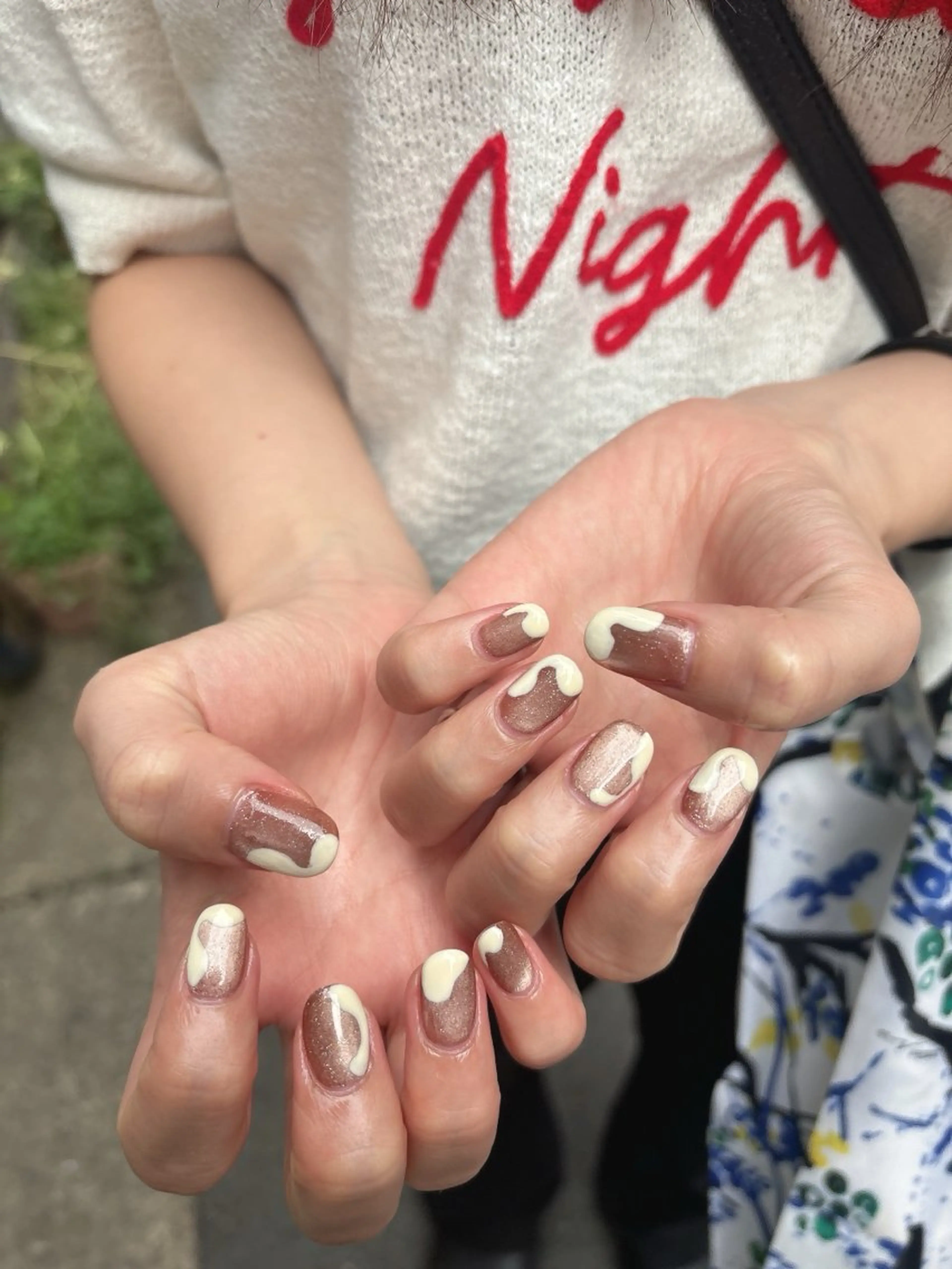 ネイル マグネットネイル ニュアンスネイル filonnail natsukiのネイルデザイン