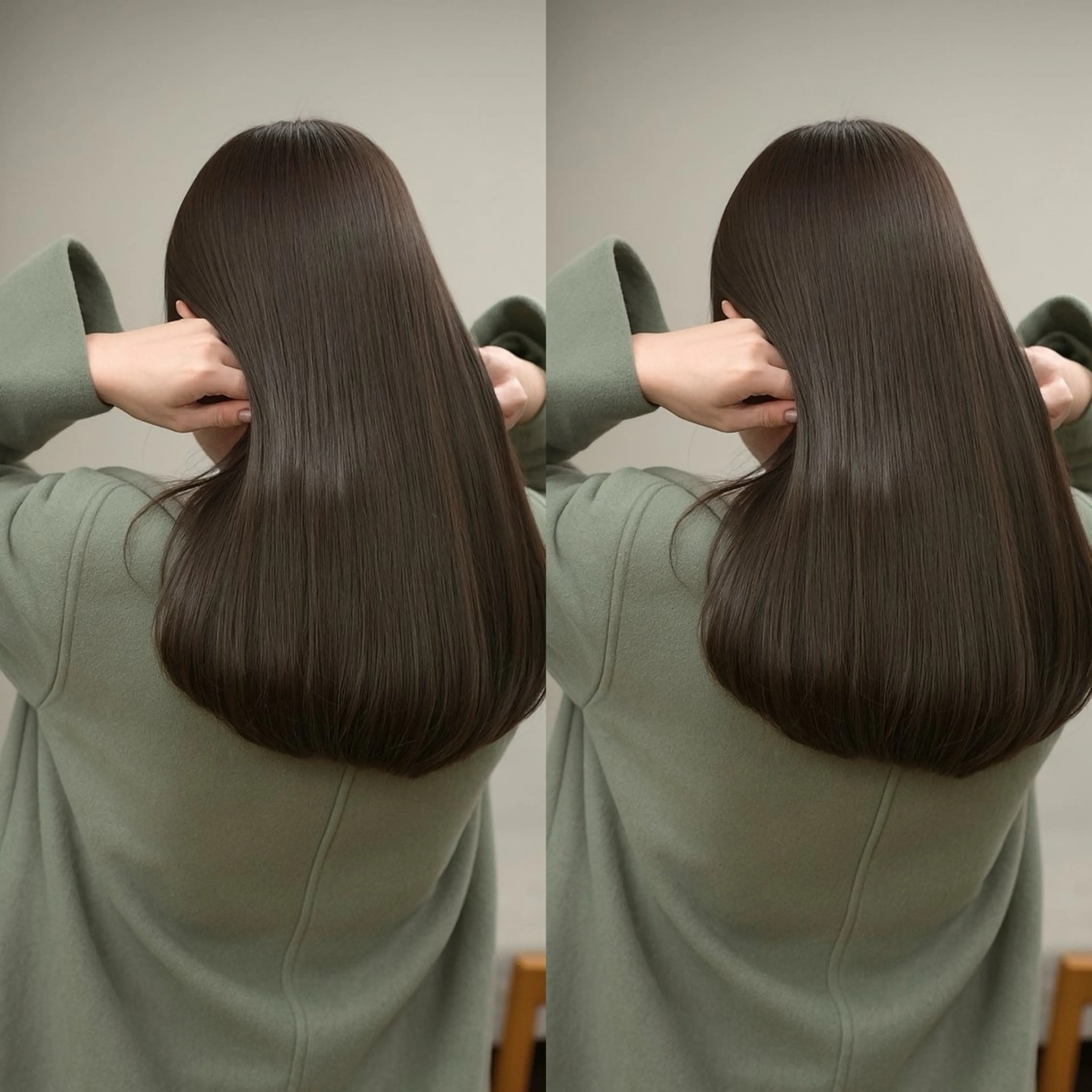 ミディアム カラー 切りっぱなしボブ ベージュカラー ブリーチ ダブルカラー グレージュ カット ヘアカラー 小顔矯正/レイヤー 透明感カラー✨生真のヘアスタイル
