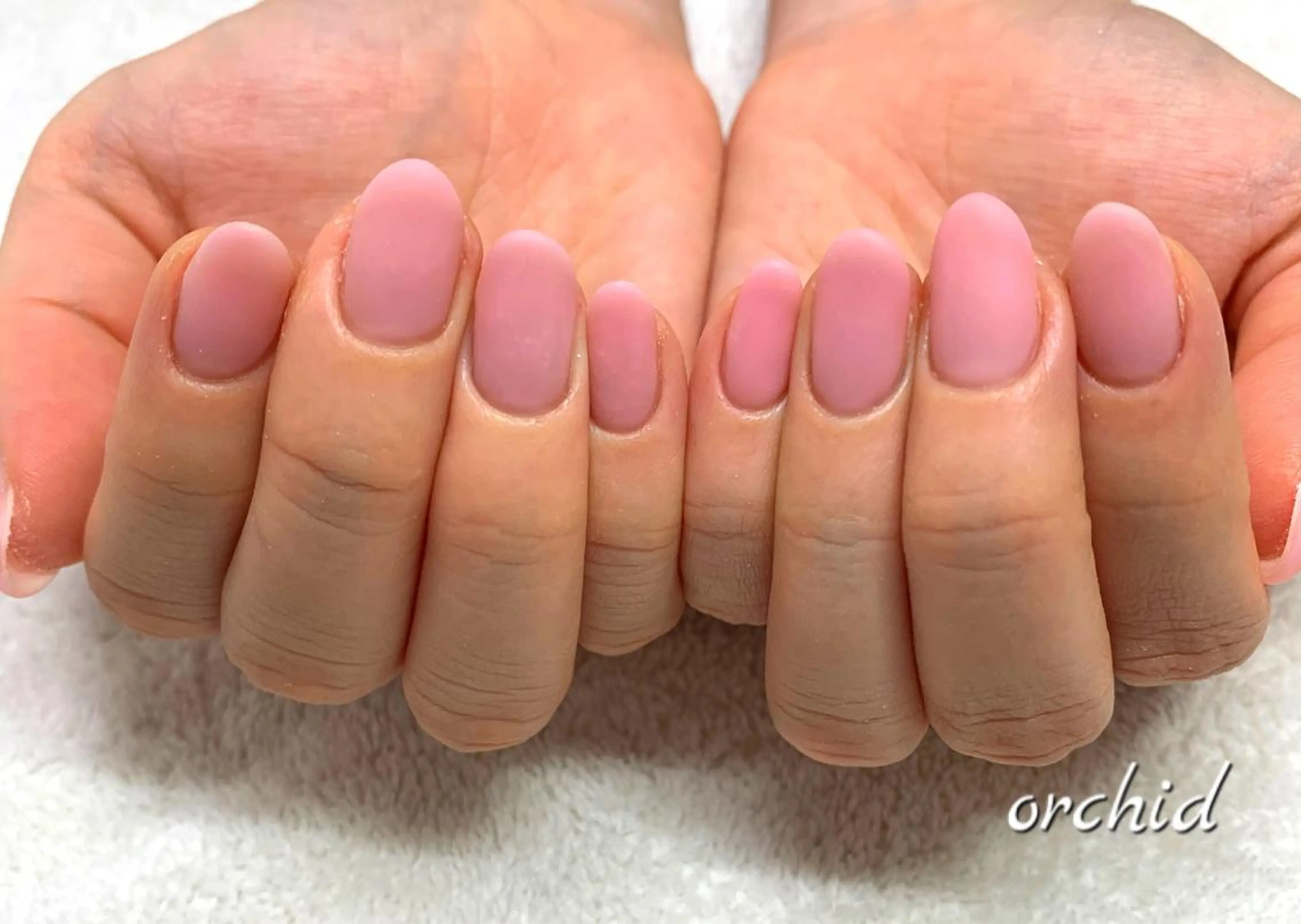 ネイル マットネイル orchid ♡オーキッドのネイルデザイン