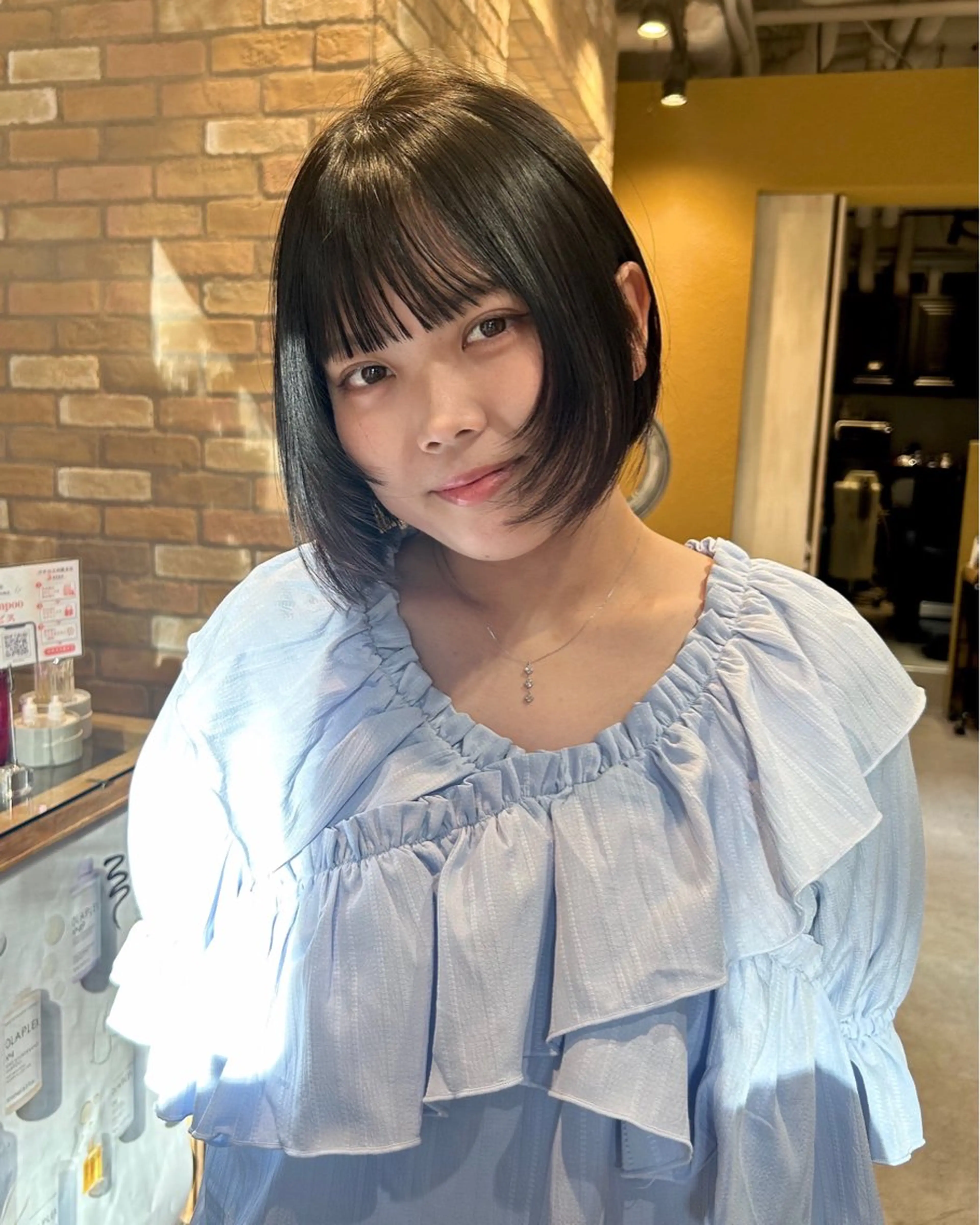 ショート ボブレイヤー ボブ 顔まわりレイヤー 顔周りカット レイヤーカット カット レイヤー/nail COCOROのヘアスタイル