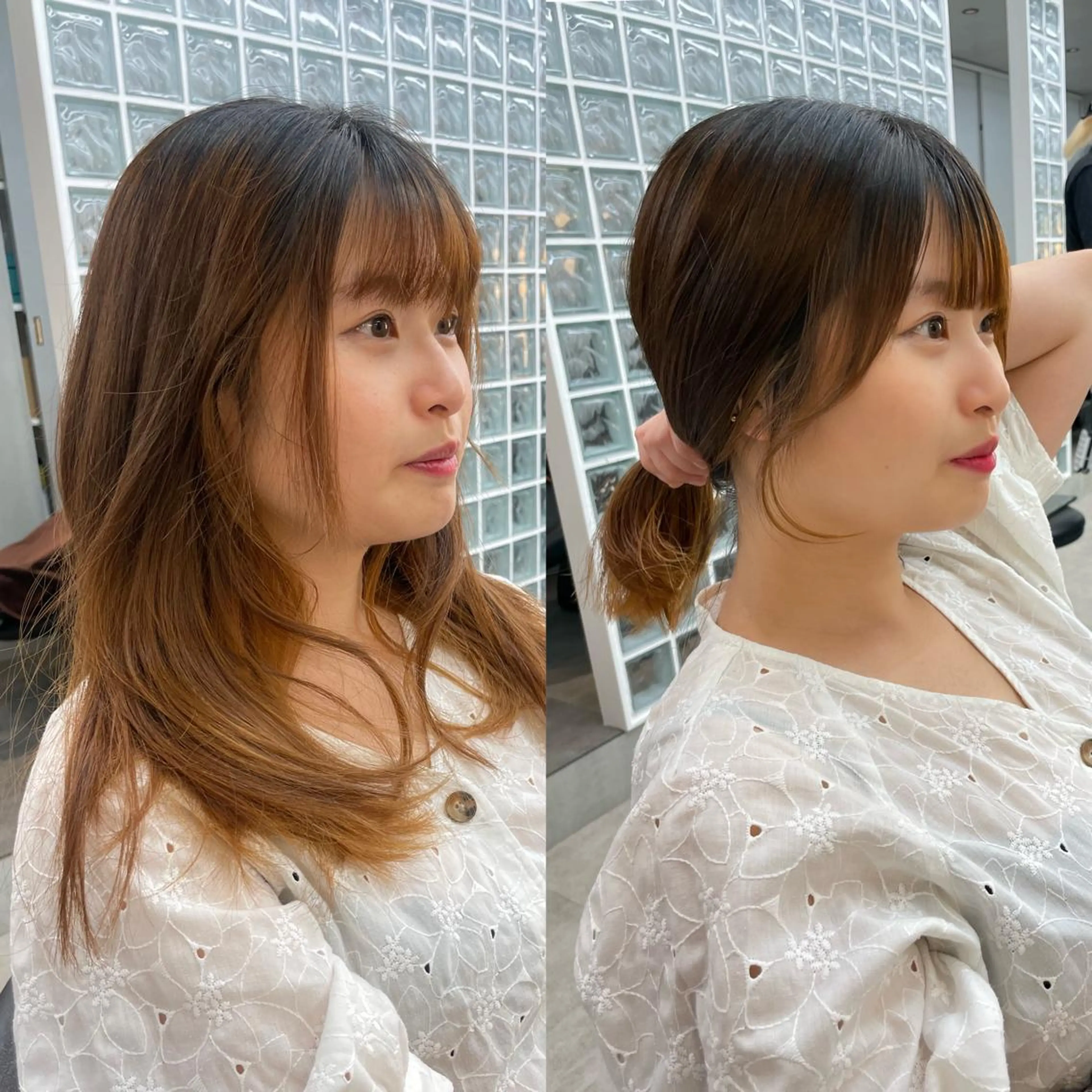 ミディアム Misaki /ボブ/縮毛矯正のヘアスタイル