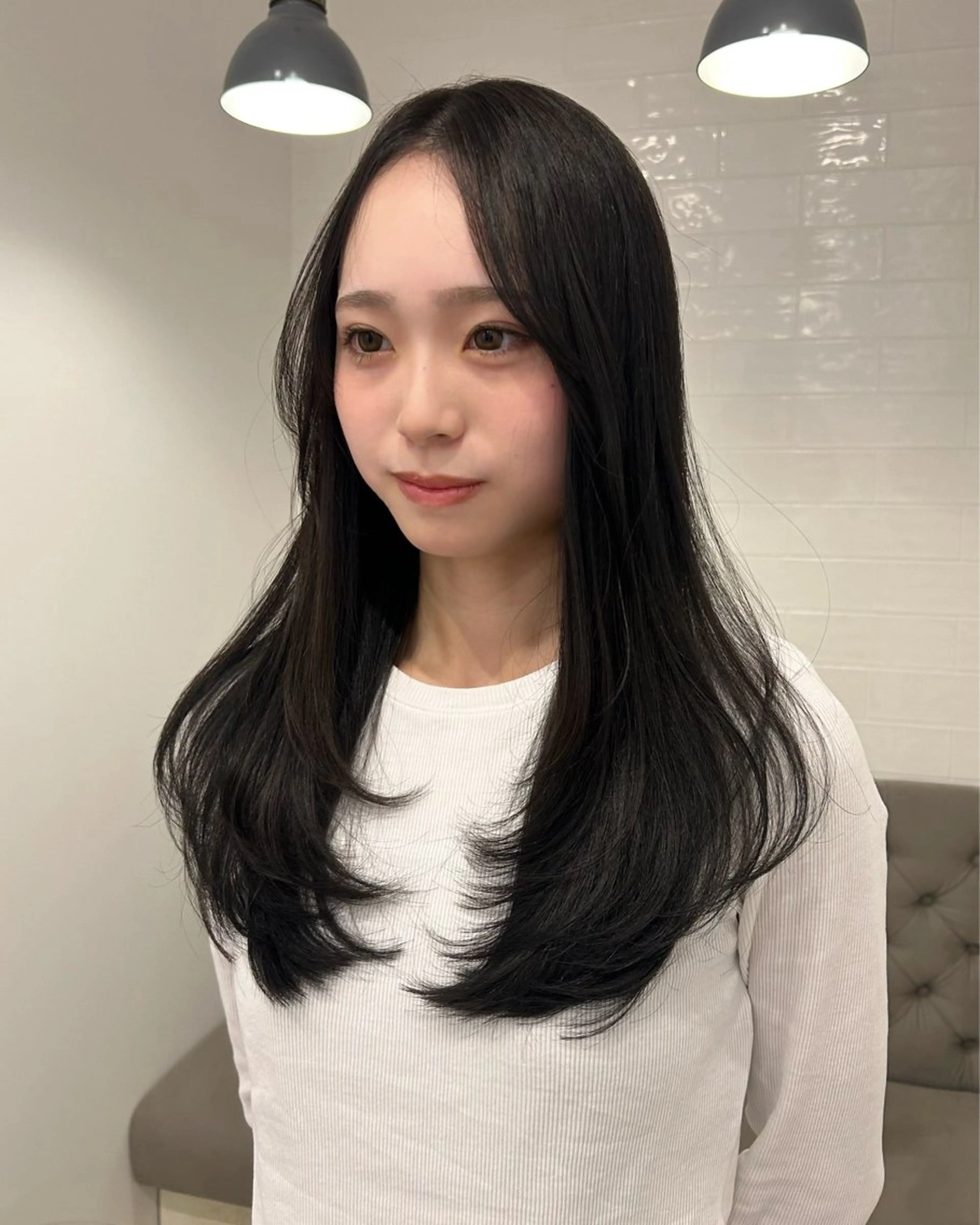 ロング カラー レイヤーカット/長岡 グレージュ/マユ🎀のヘアスタイル