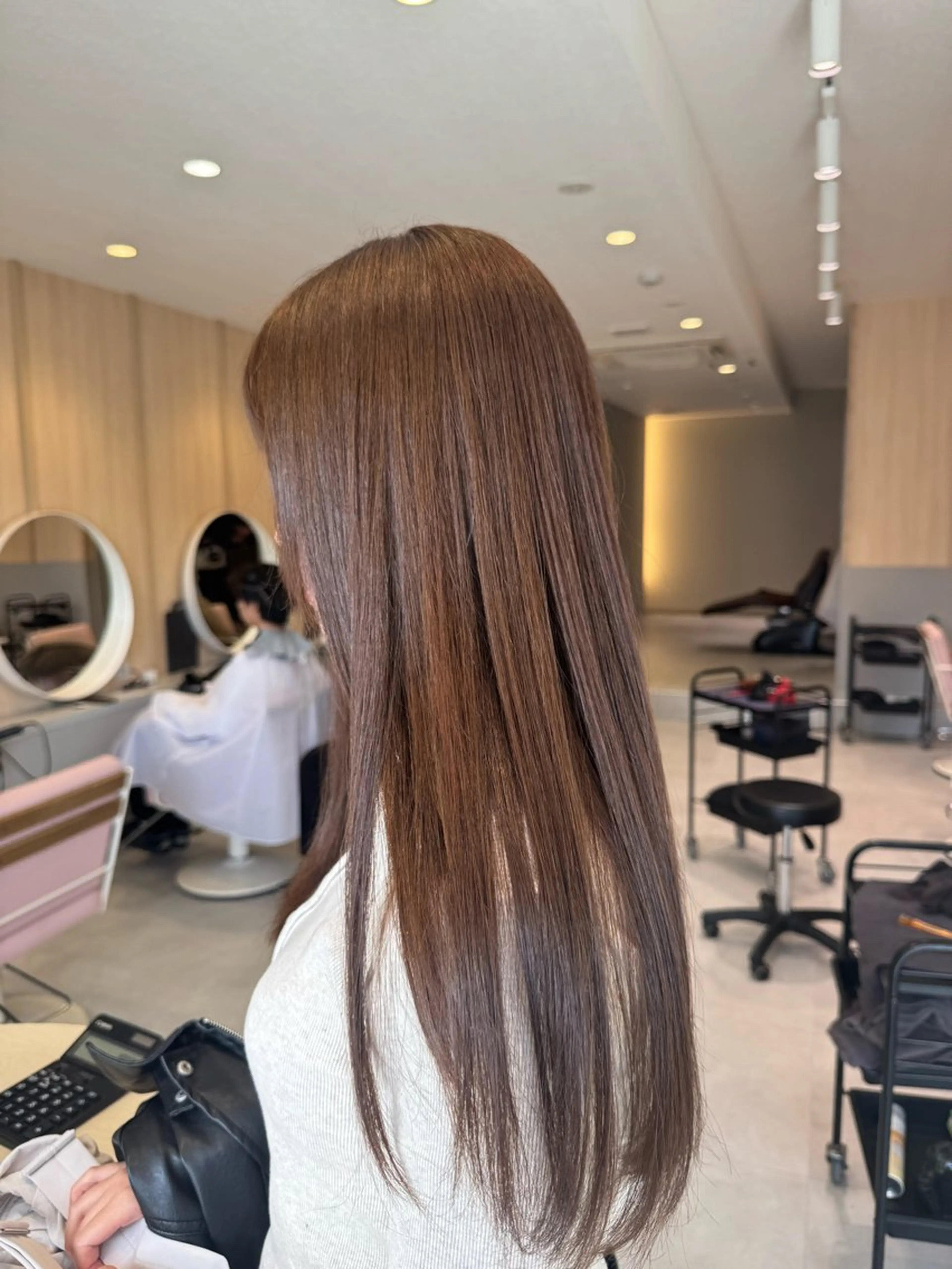 ロング カット ヘアカラー 𝘀𝗮𝗲 ⑅*/ 艶髪/ショートボブのヘアスタイル