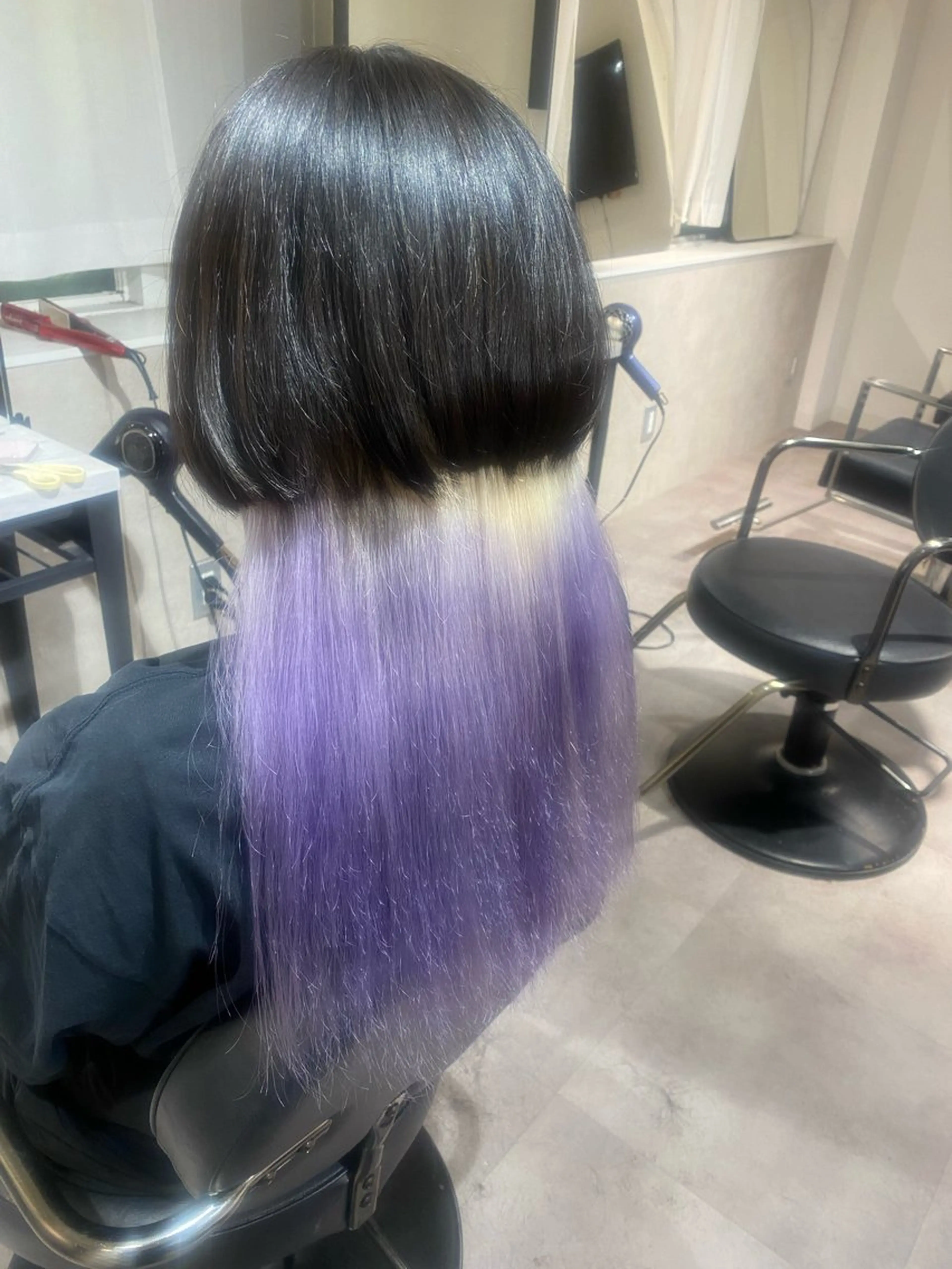 カラー デザインカラー ヘアカラー ヘアセット Seleneコウキ ブリーチ/ハイトーンのヘアスタイル