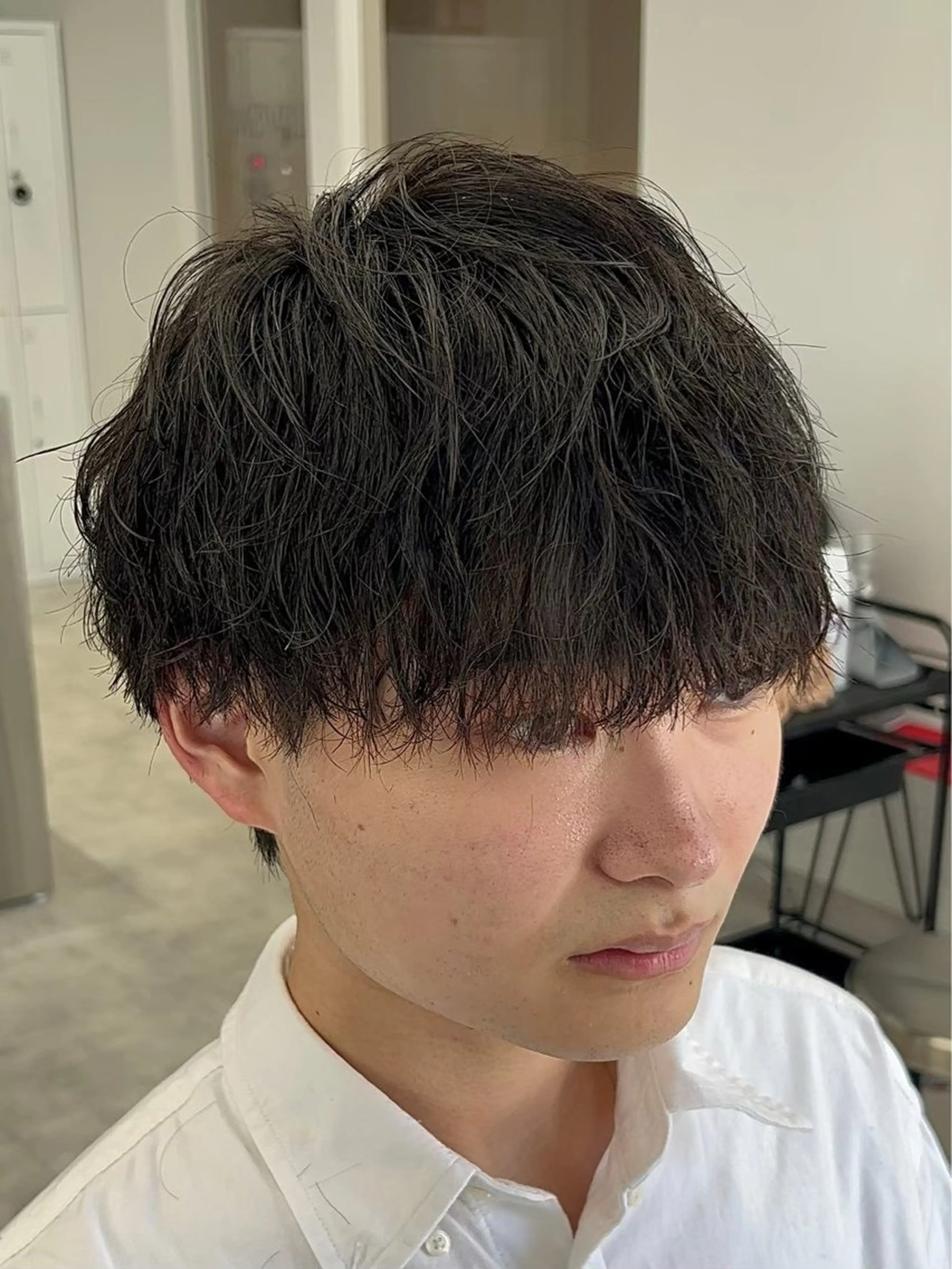 ショート メンズ カット メンズパーマ/新潟/ 万代／田崎亮🌟のヘアスタイル