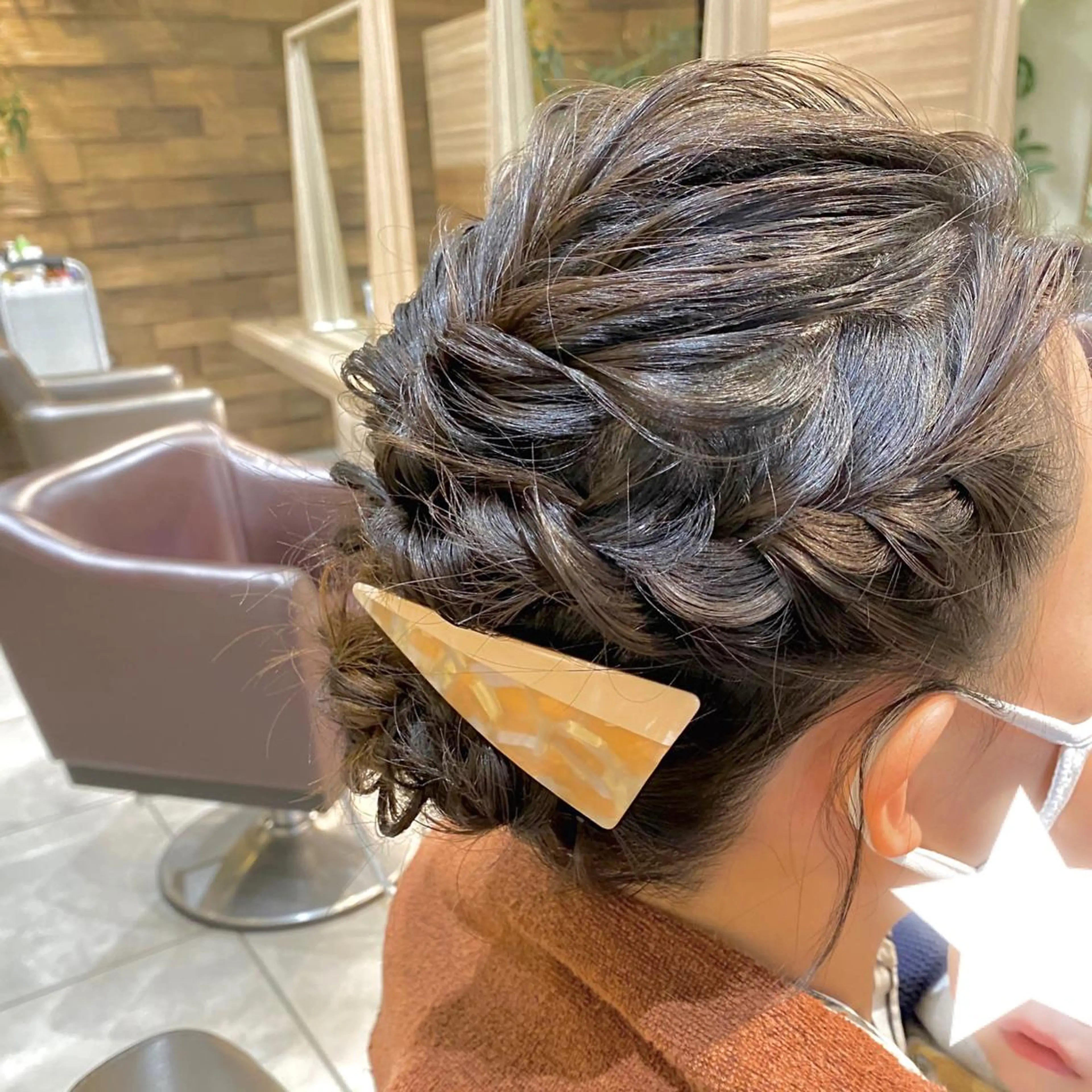 ミディアム ヘアアレンジ ヘアセット 川越 輝梨奈のヘアスタイル