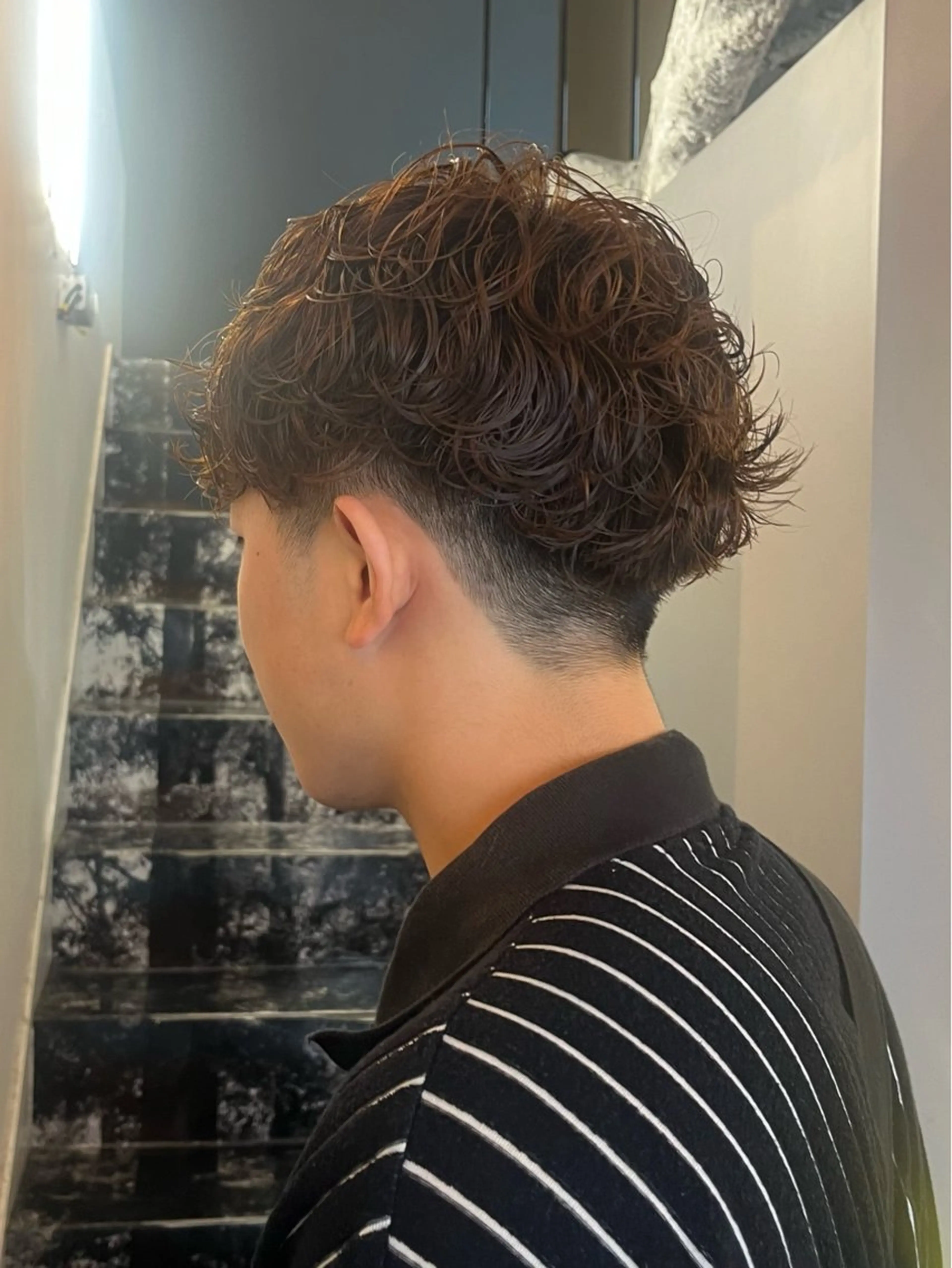 メンズ 刈り上げ デザインカラー 原宿/キシタのヘアスタイル