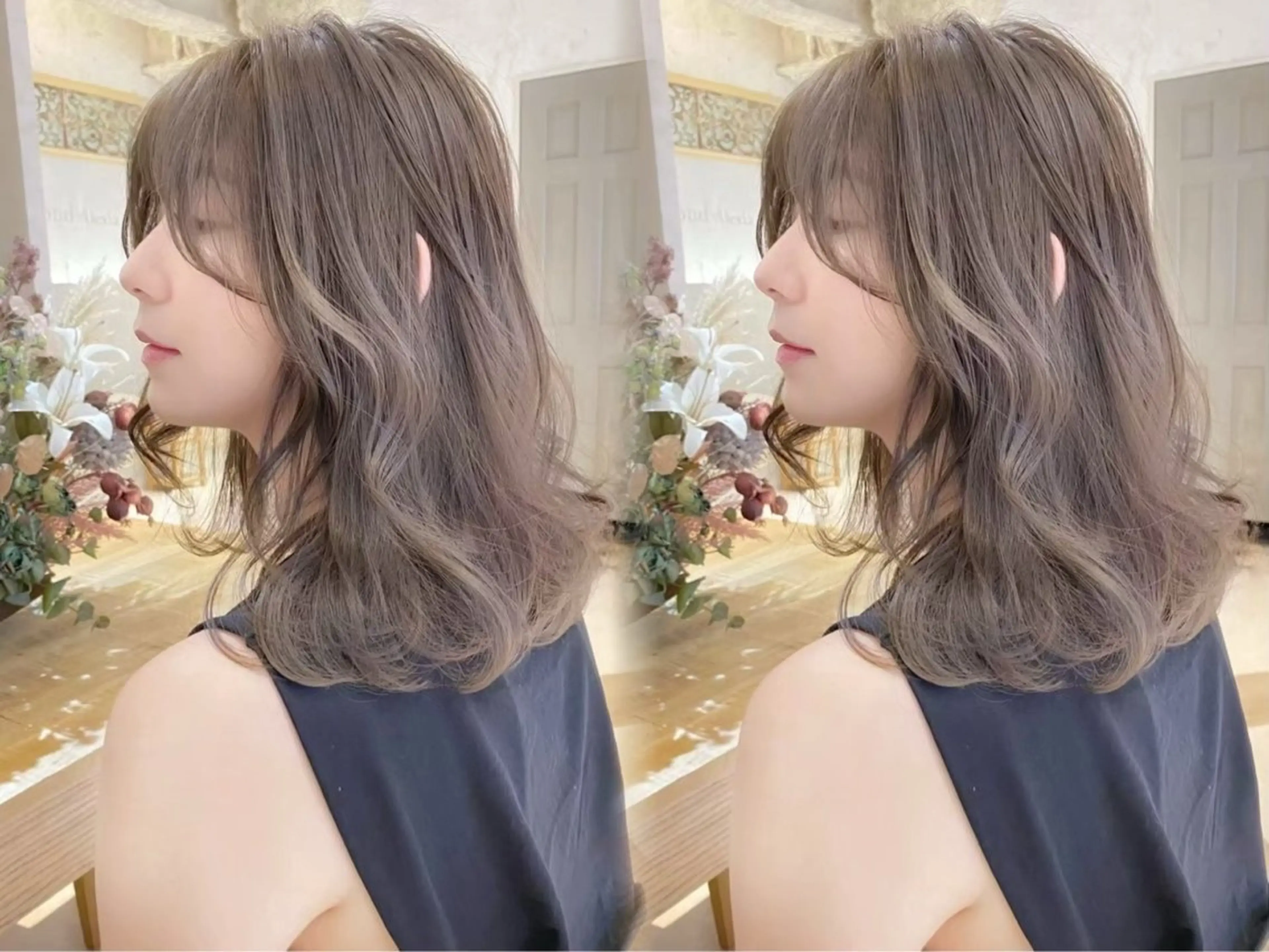 セミロング ヘアカラー カラーモデル募集中/ みいむのヘアスタイル