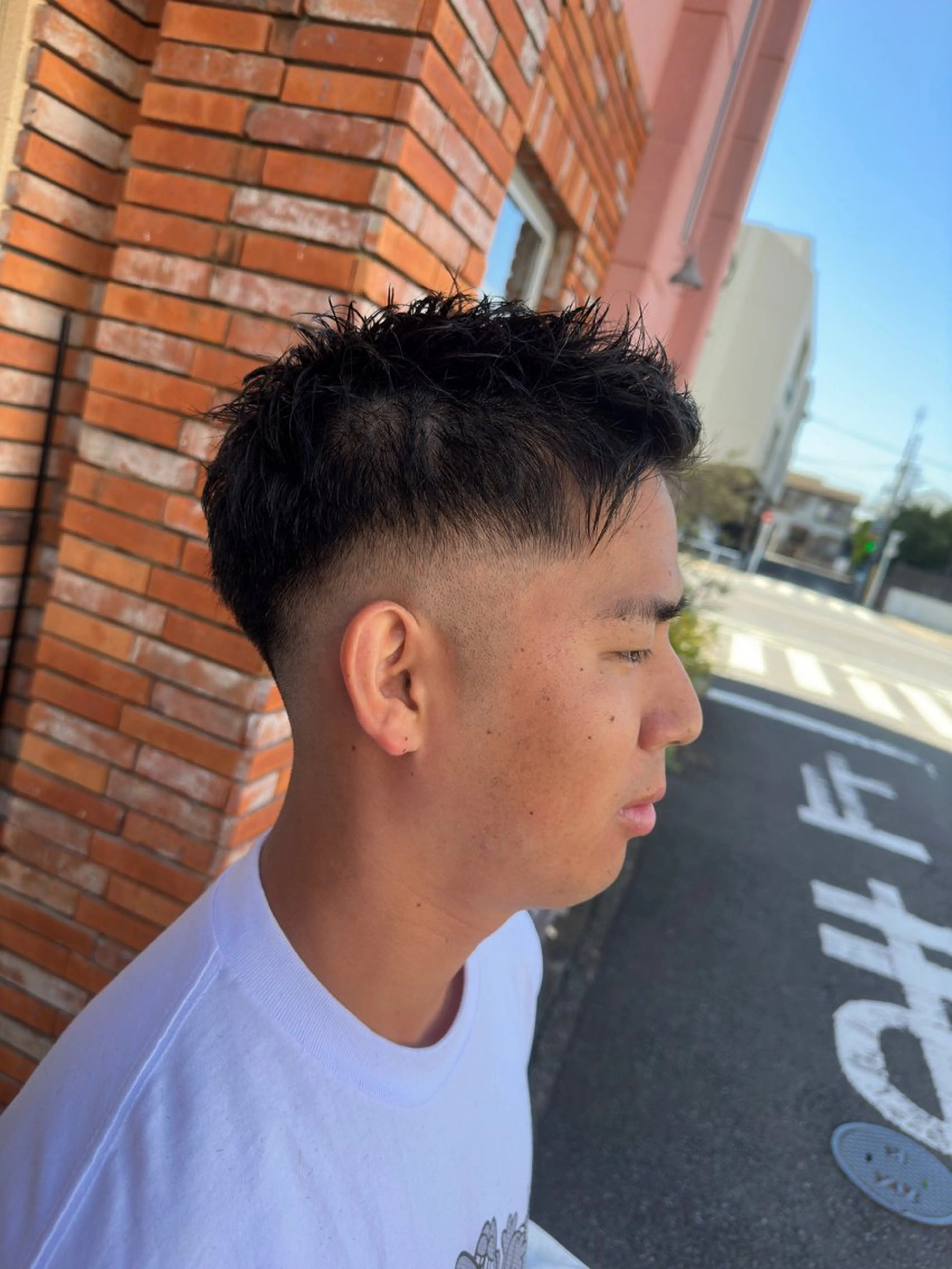 ショート メンズ フェードカット カット 髪質改善|縮毛矯正 ◎店長◎Keitaのヘアスタイル