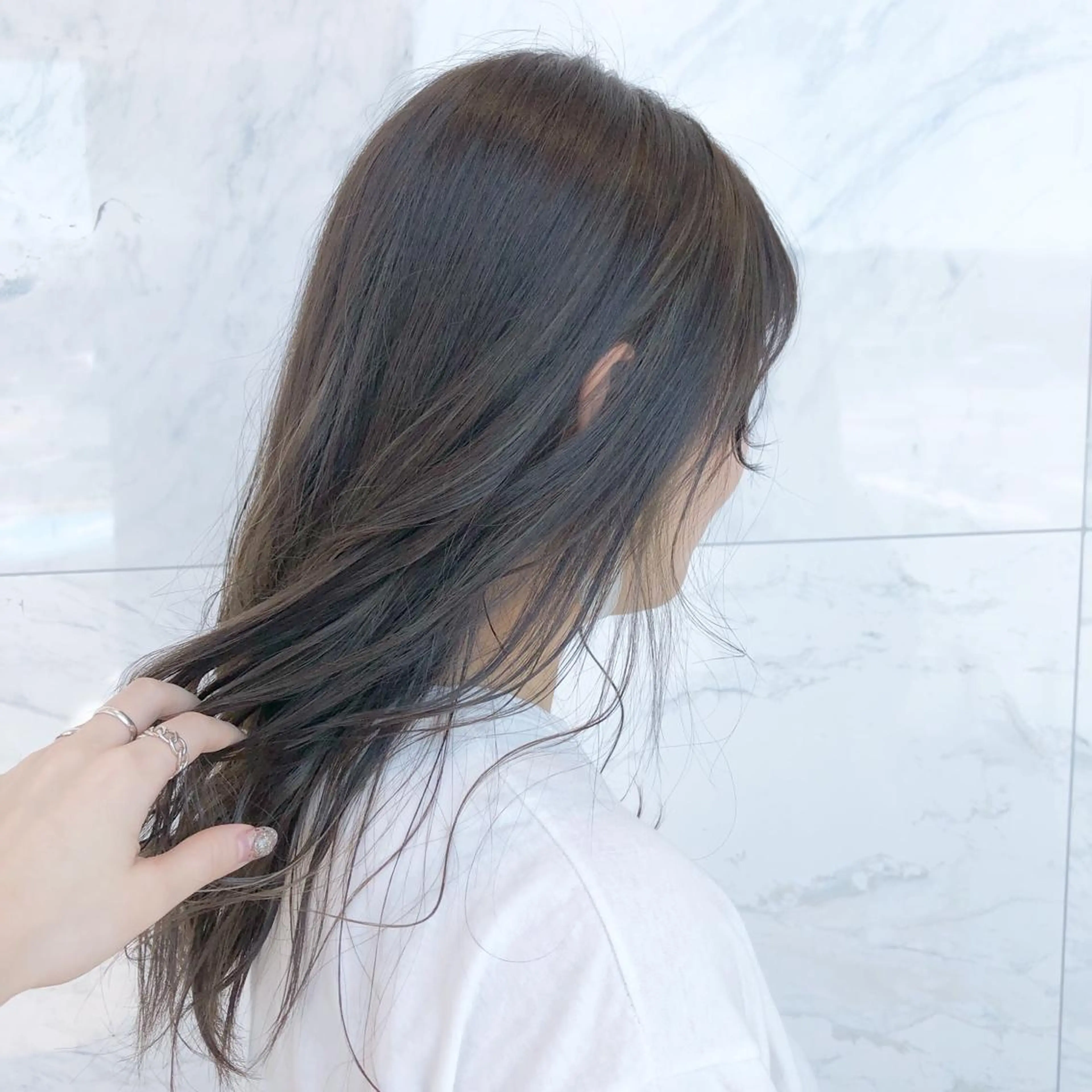 ロング カラー ヘアアレンジ yoshino yukoのマツエク・マツパデザイン