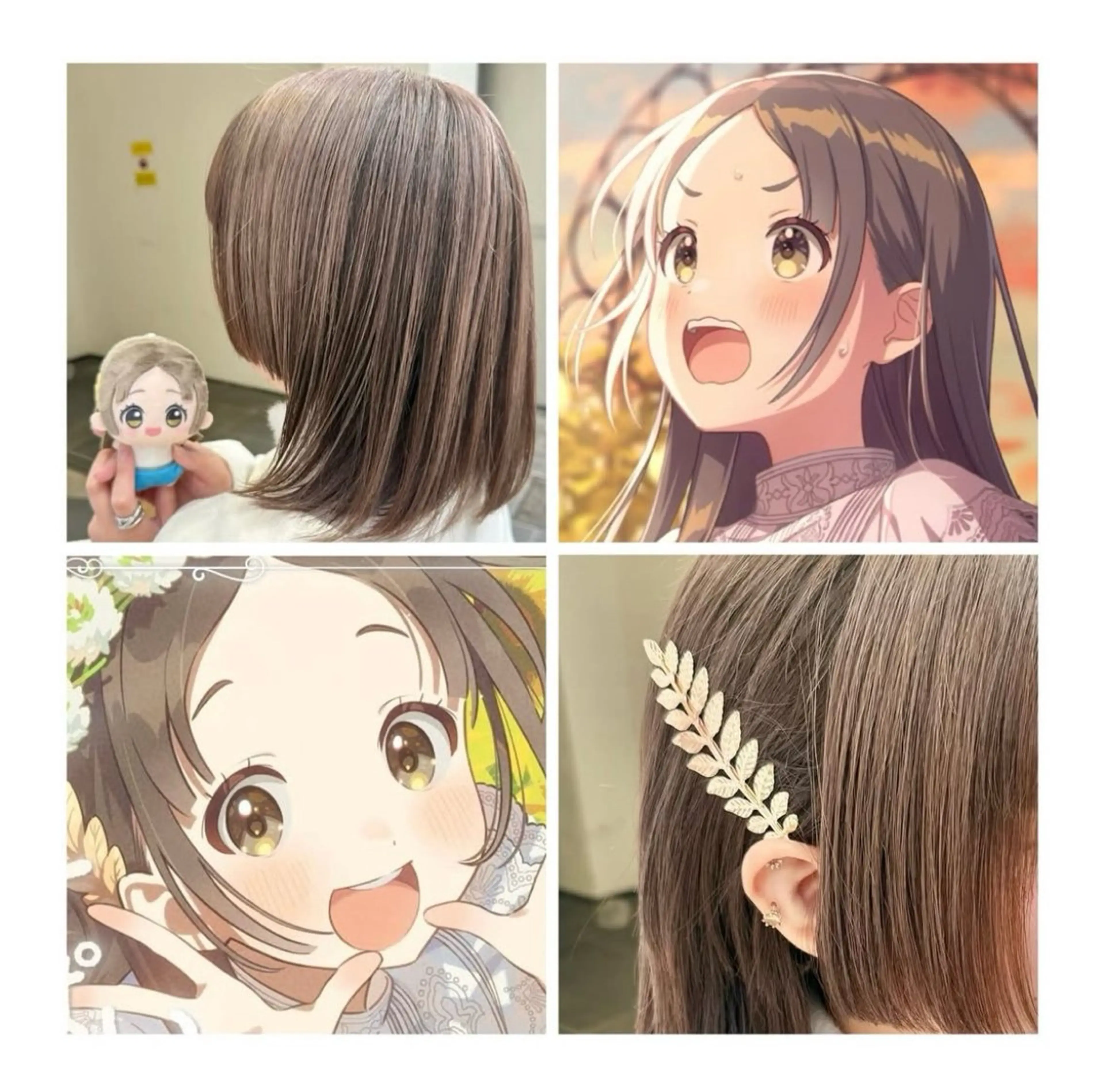 ミディアム カラー ベージュカラー ヘアカラー TSUNO🦖 派手髪/オタク美容師のヘアスタイル