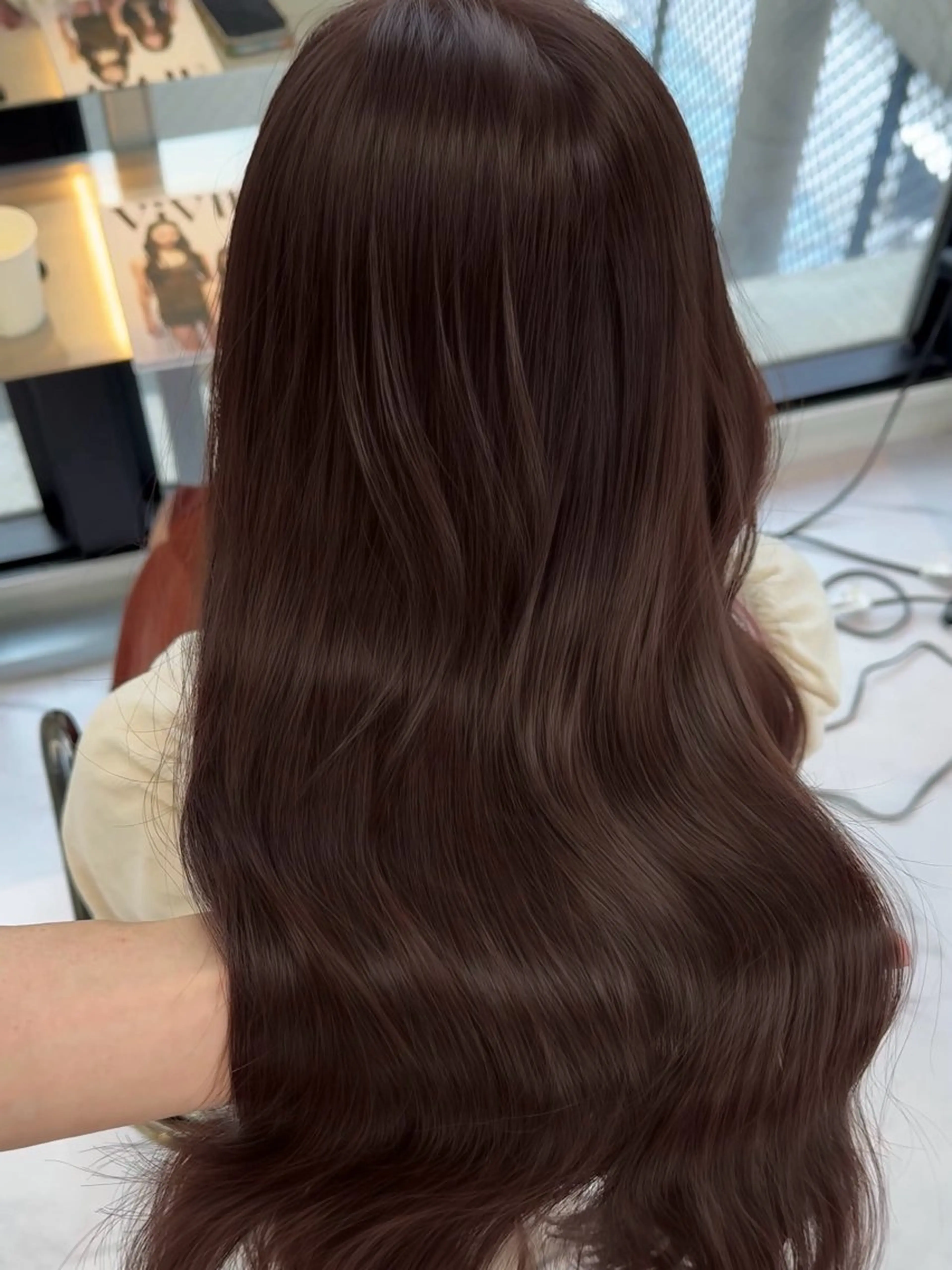 ロング カット ヘアカラー トリートメント ヘアセット Rita/髪質改善 /透明感カラーのヘアスタイル