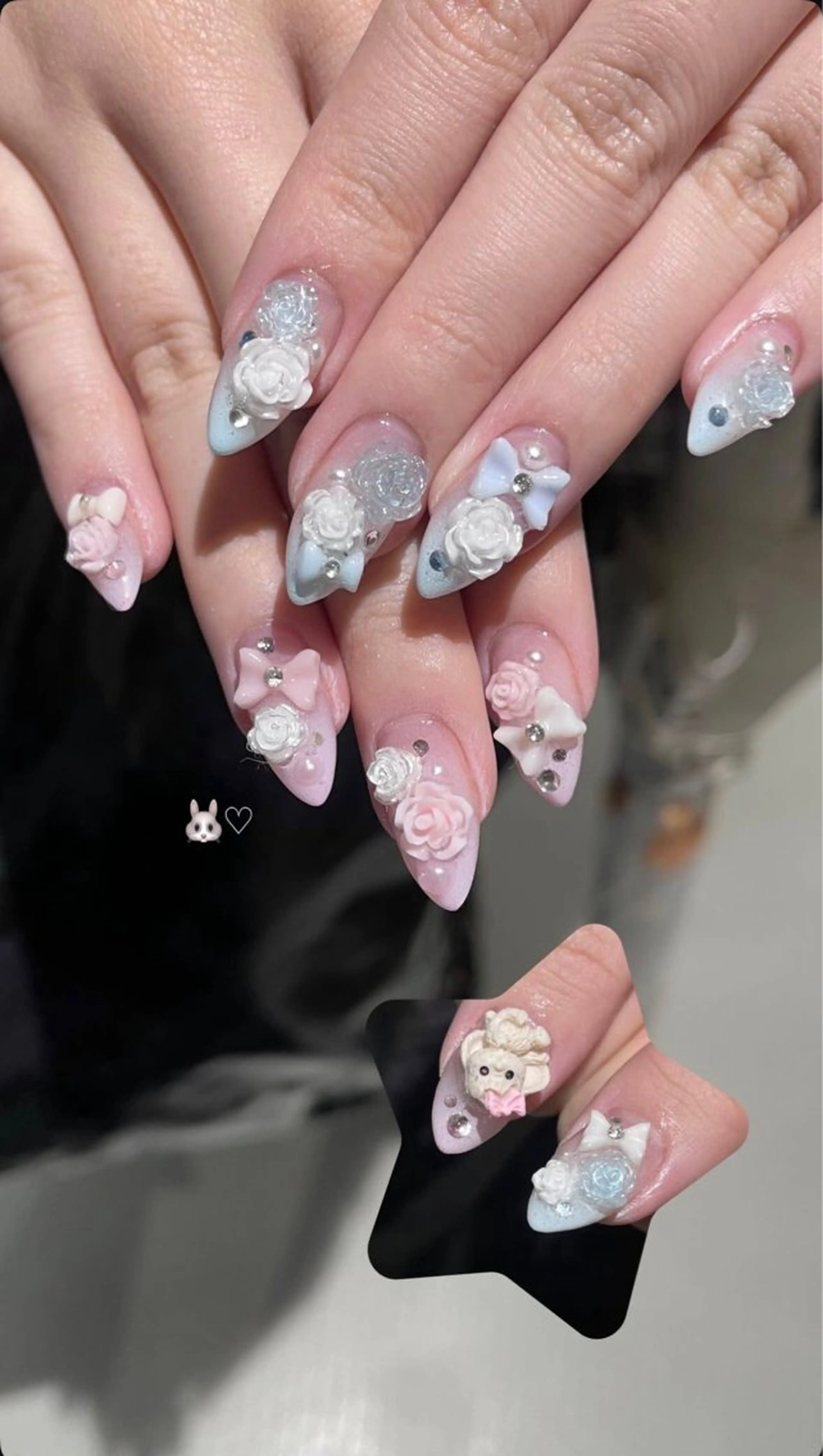 ネイル グラデーション ラメ(グリッター) マグネットネイル ミラーネイル ニュアンスネイル ハンドネイル Lumi de nailsのネイルデザイン