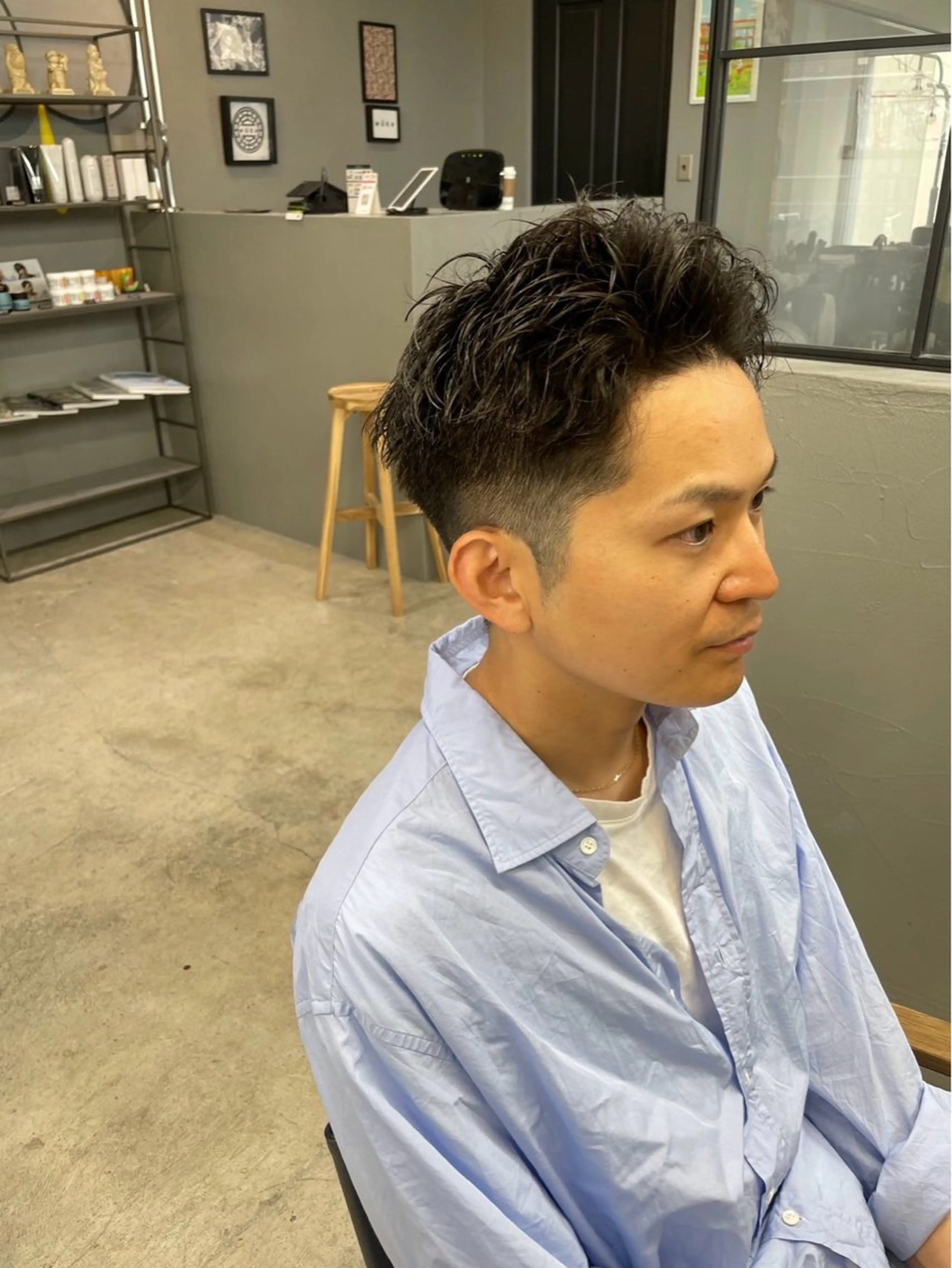 ショート パーマ メンズ メンズ専門サロン wokeのヘアスタイル