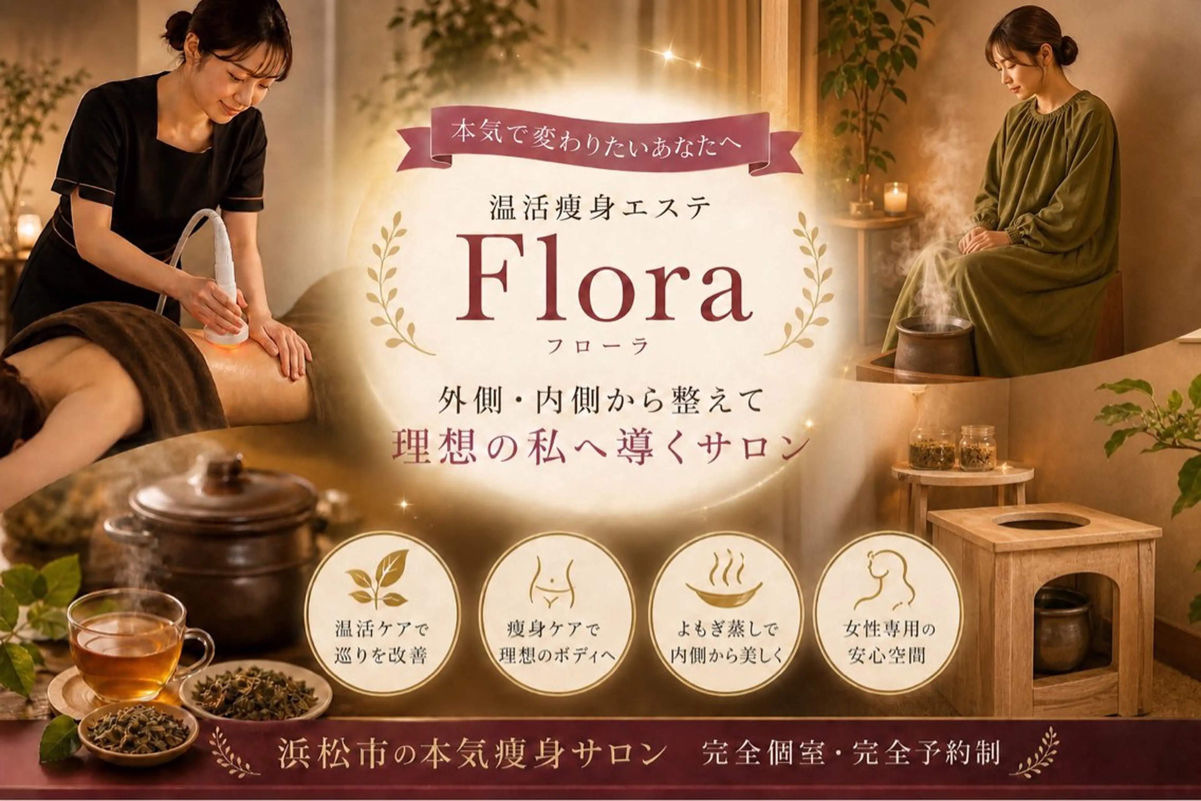 温活痩身エステ Floraのエステ・リラクイメージ