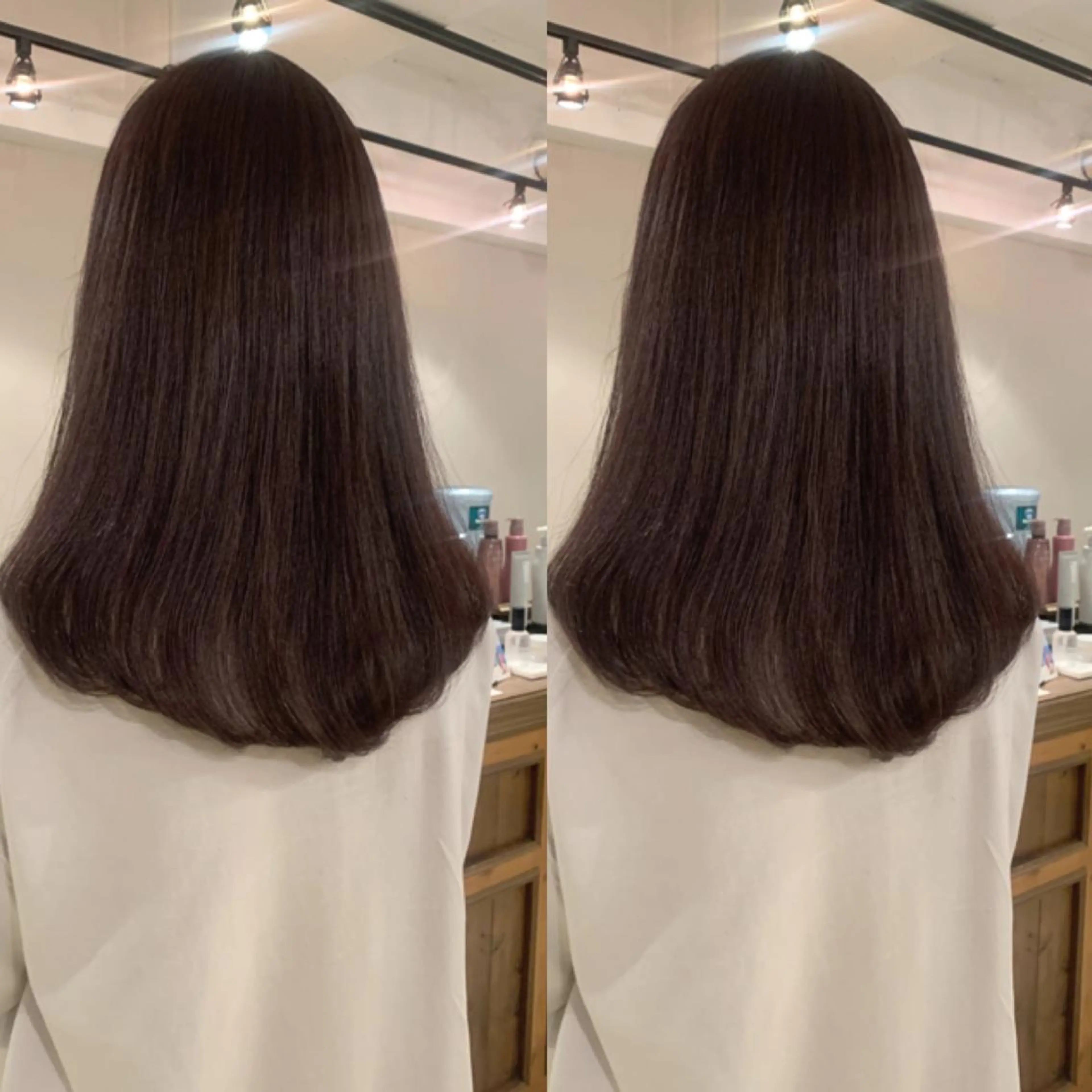 ロング カラー カット ヘアカラー トリートメント ヘッドスパ 透明感/オリーブ/ グレージュ/YUKAのヘアスタイル