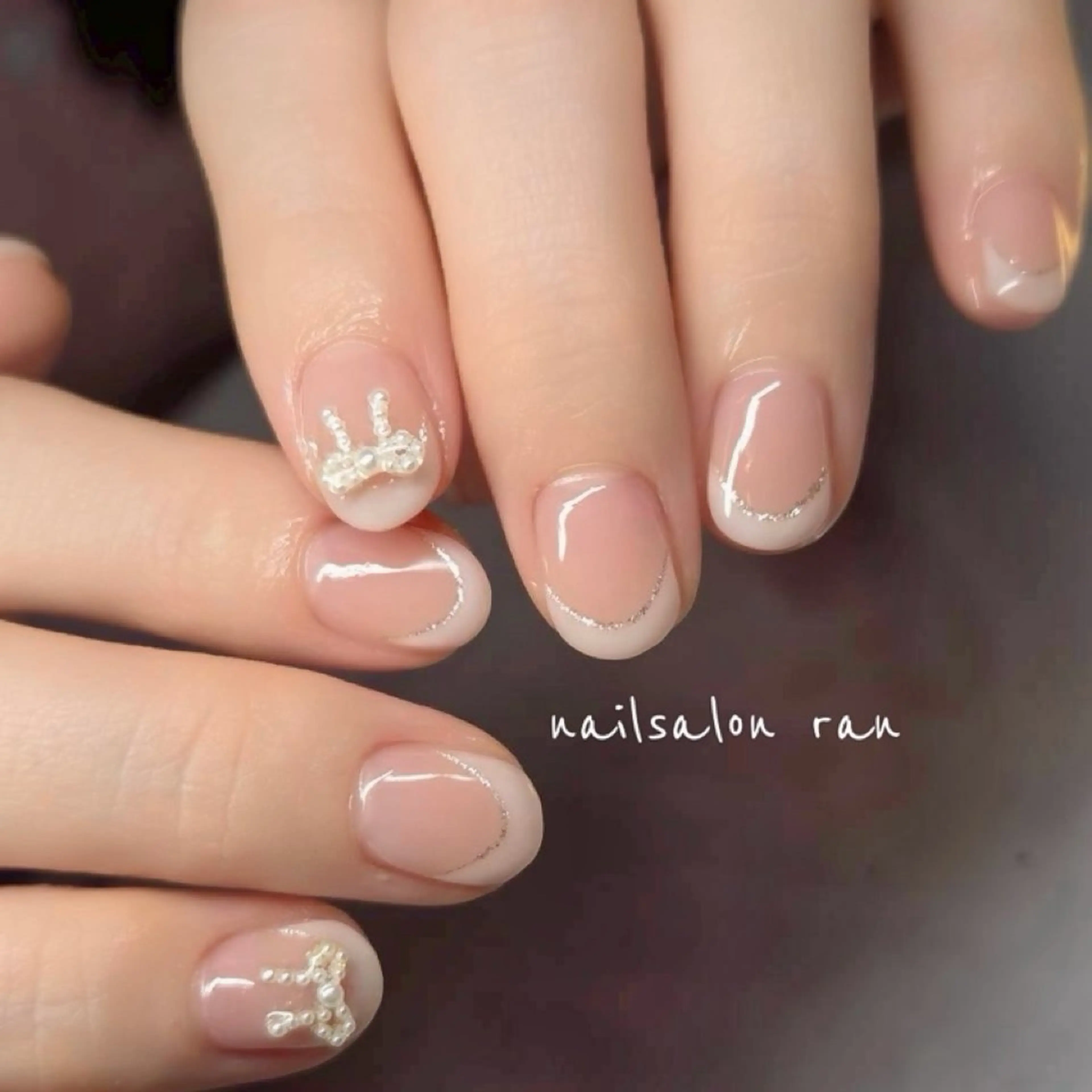ネイル フレンチネイル nailsalon ranのネイルデザイン