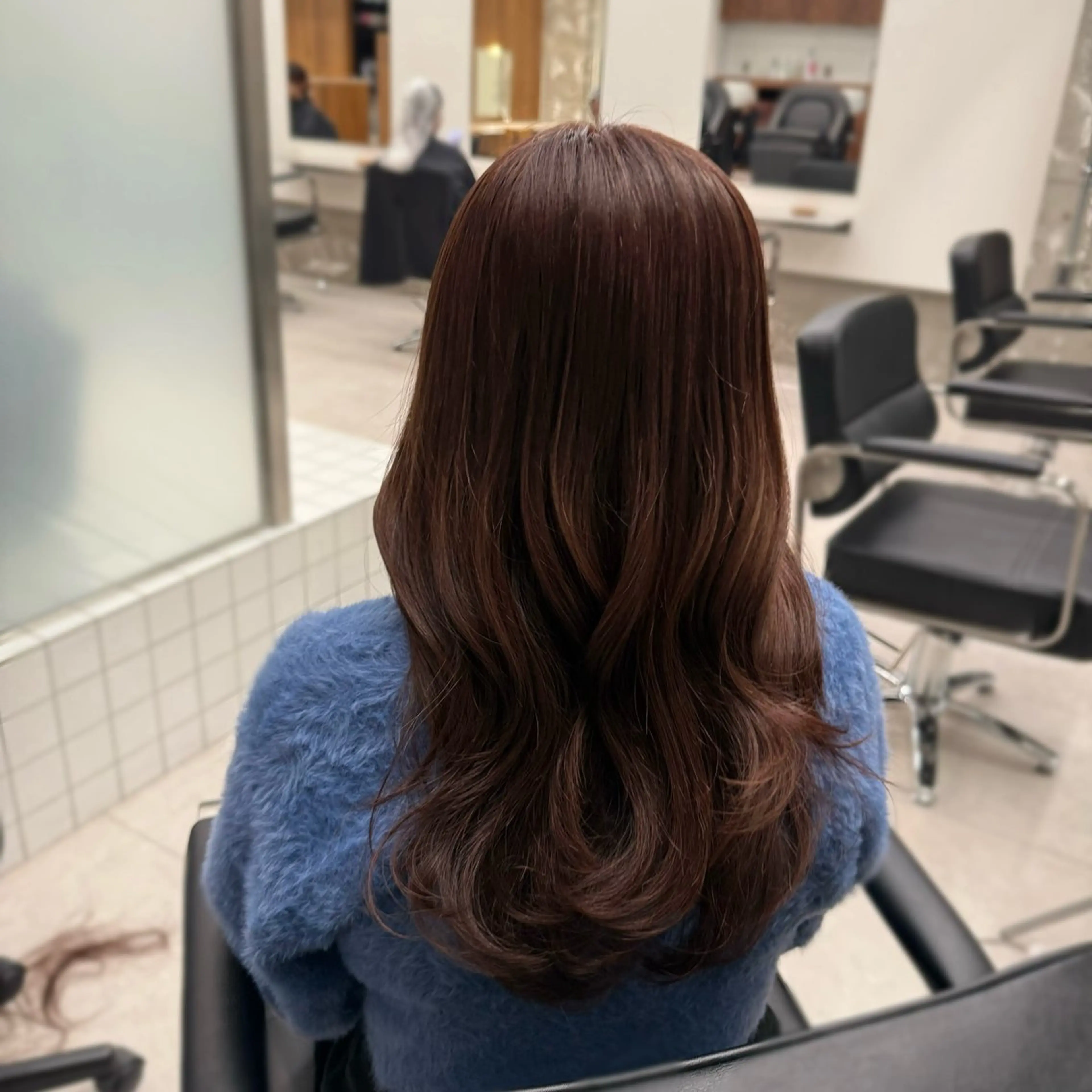 セミロング カラー カット ヘアカラー トリートメント 縮毛矯正+モテカラー 🎀✨MIHOのヘアスタイル