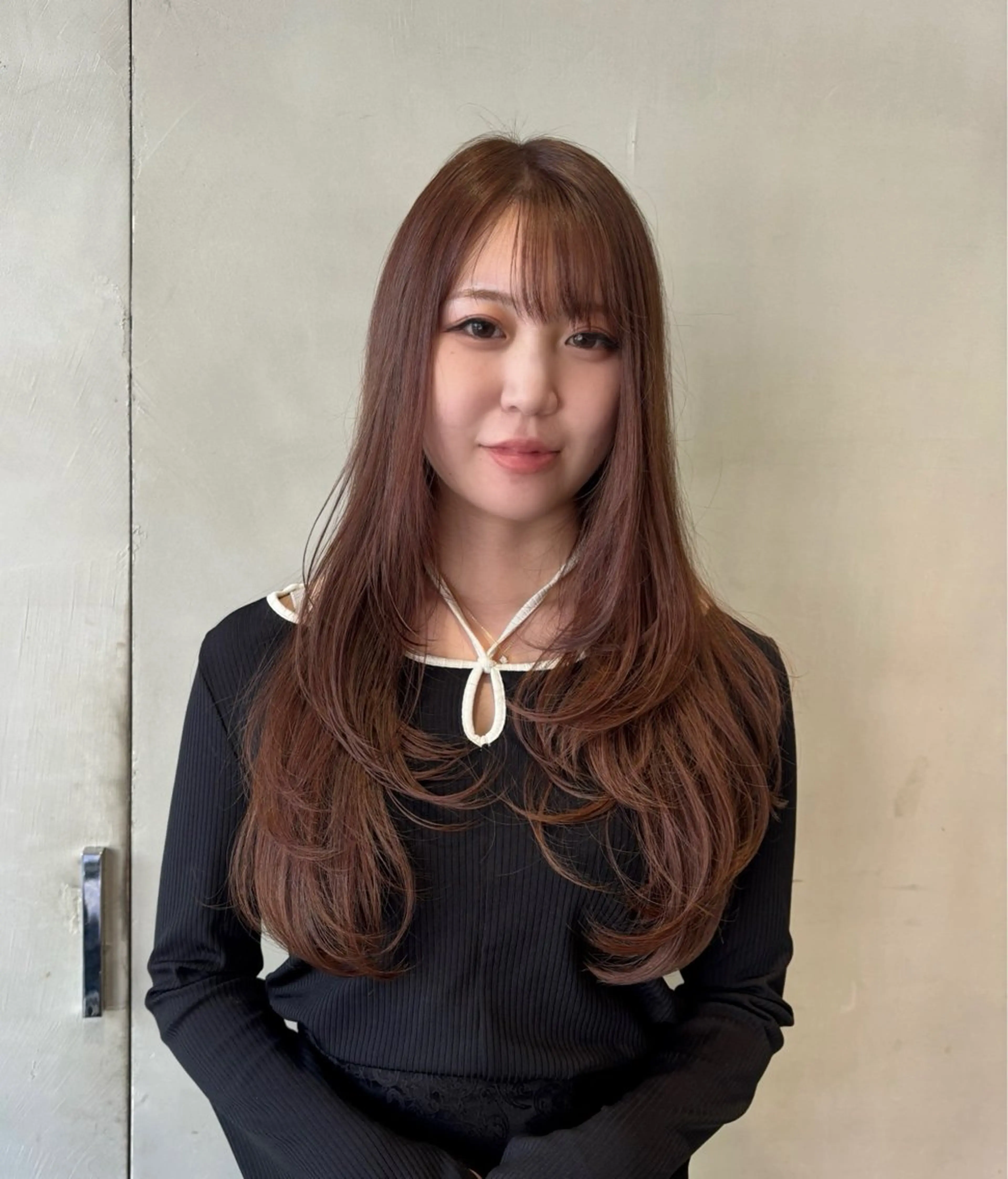 ロング カラー ヘアアレンジ カット ヘアカラー ヘアセット 艶髪/レイヤーカット 🐣misakiのヘアスタイル