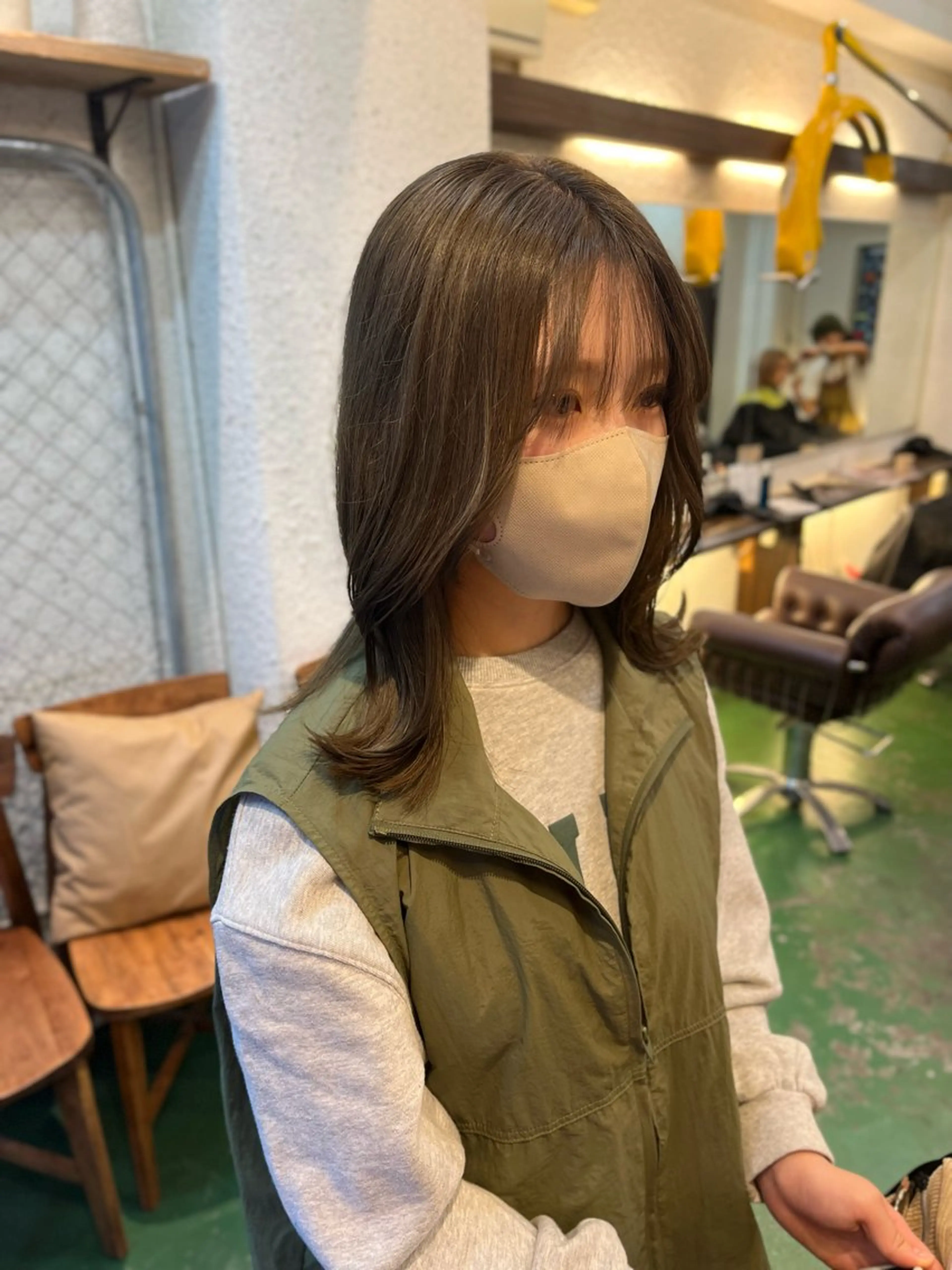 ミディアム カラー うるツヤハイトーン✨ /西川郁巳のヘアスタイル