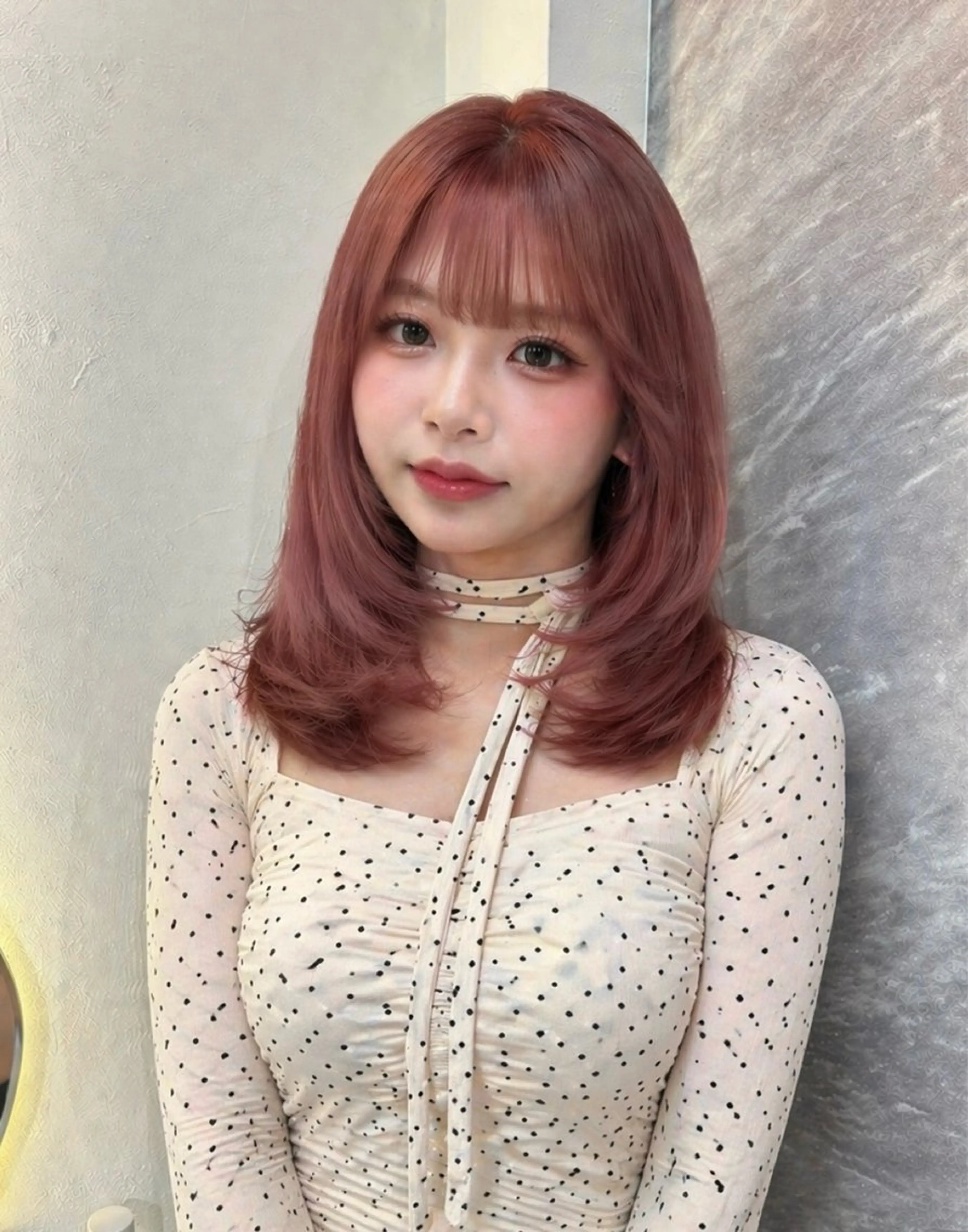 ミディアム ヘアカラー 艶感ハイトーン/ 池袋/mei🩶のヘアスタイル