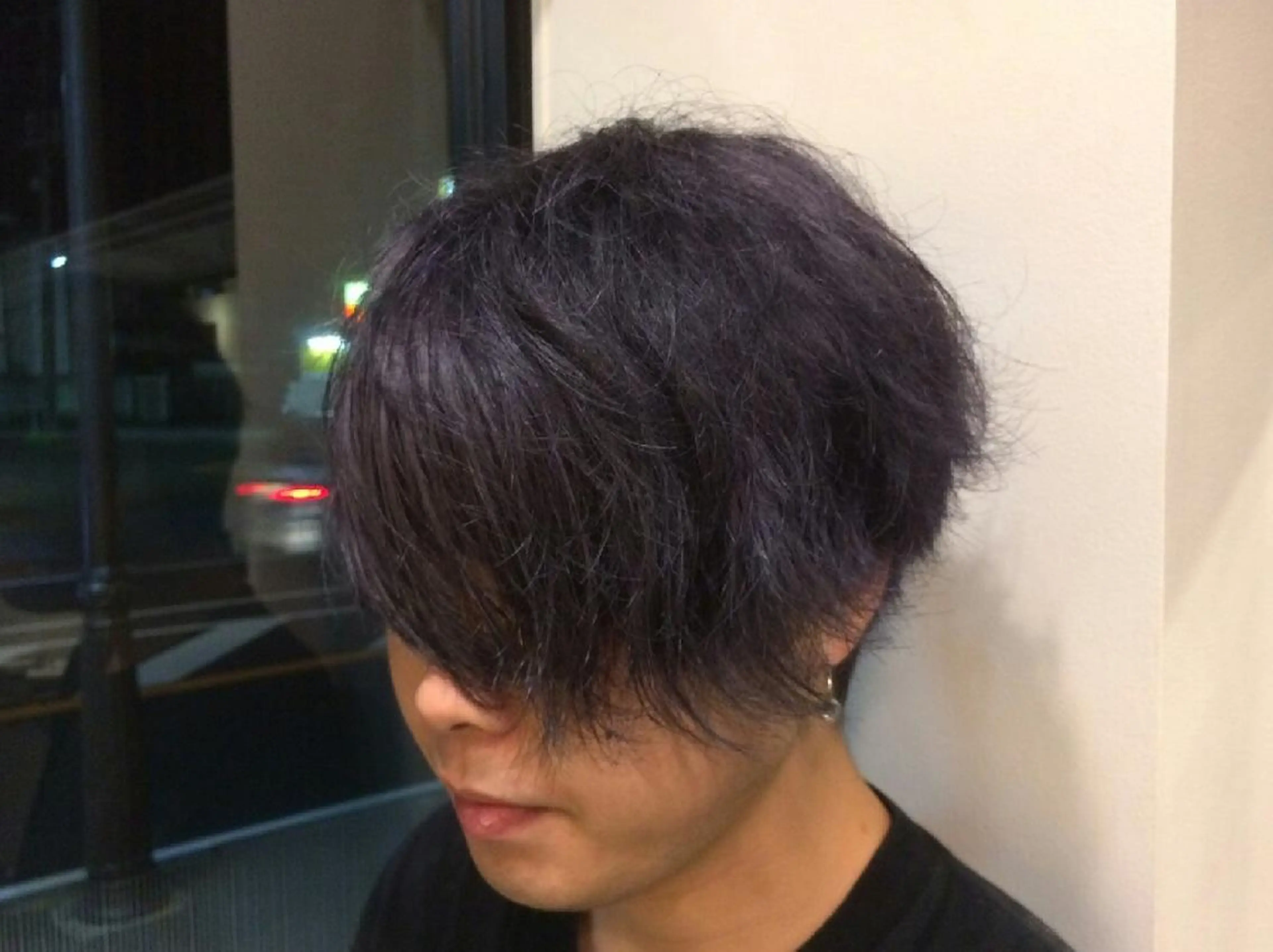 メンズ カラー アッシュ バイオレットカラー バイオレットアッシュ ❣️レイヤーカット ❣️渡部晃輝のヘアスタイル