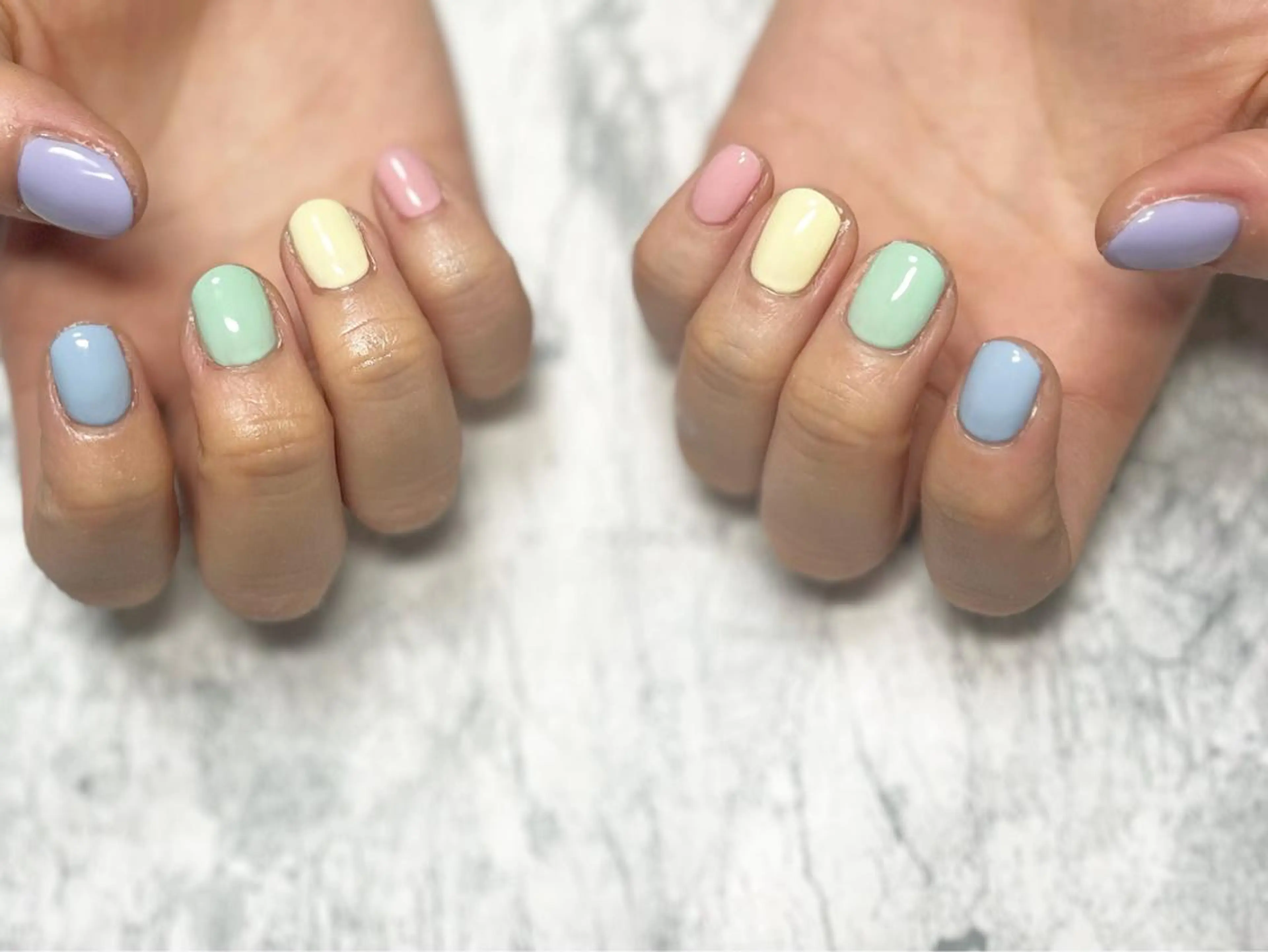 ネイル フットネイル ニュアンスネイル パステルネイル ショートネイル シンプルネイル nail fufla ♡yamane♡のネイルデザイン