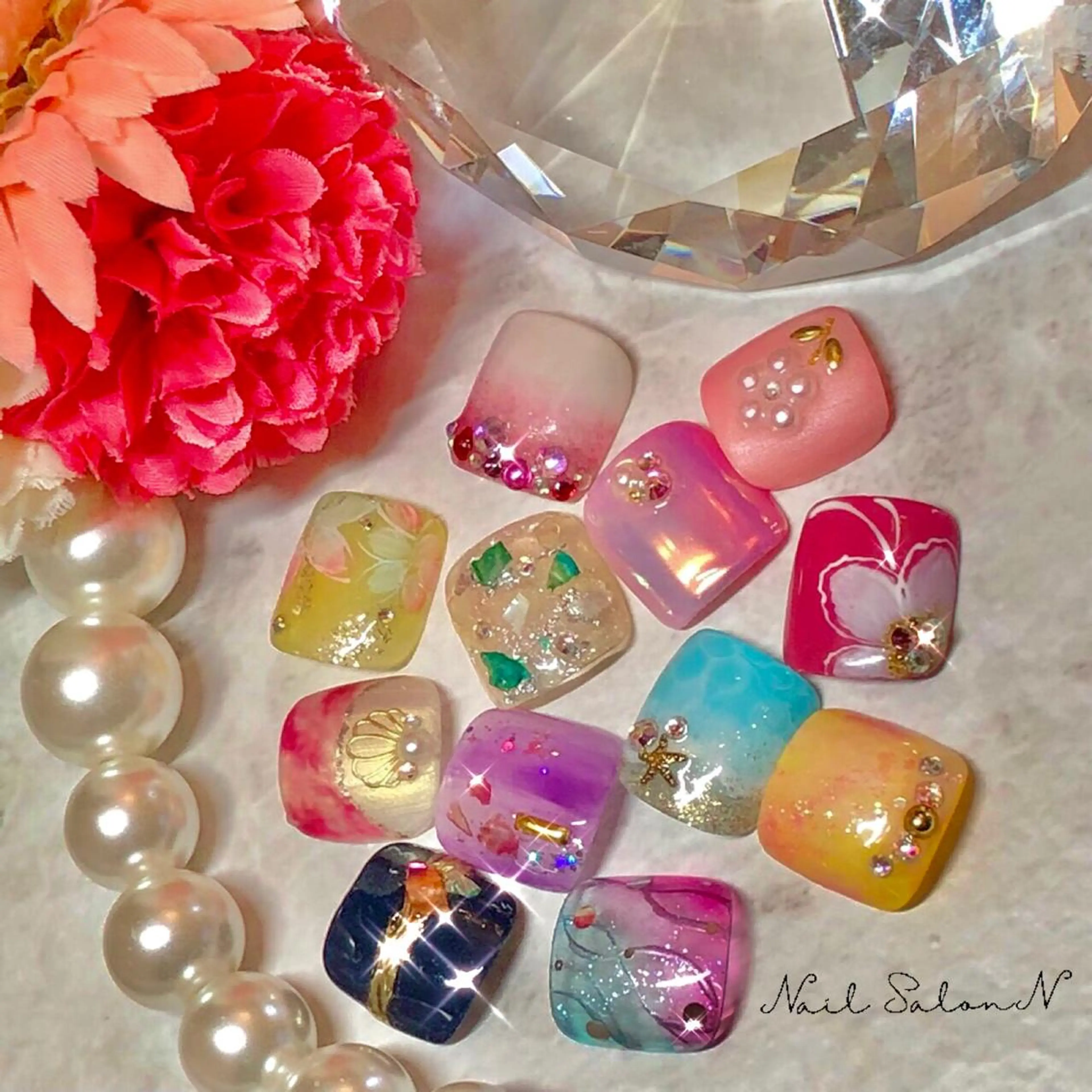 ★全員★minimo限定キャンペーン★フット選べる親指２本アート付(OFF別途＋880円)の写真